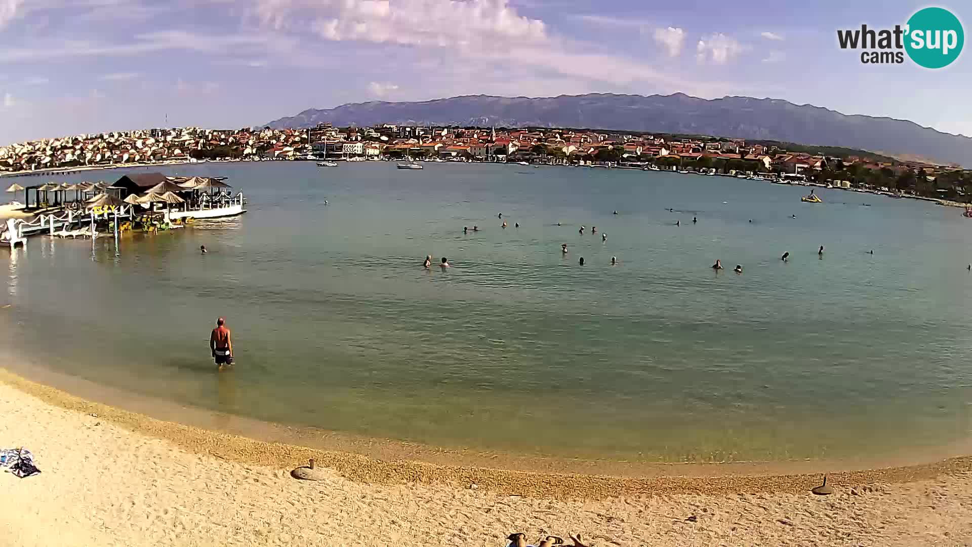 Live webcam Novalja – The Town beach