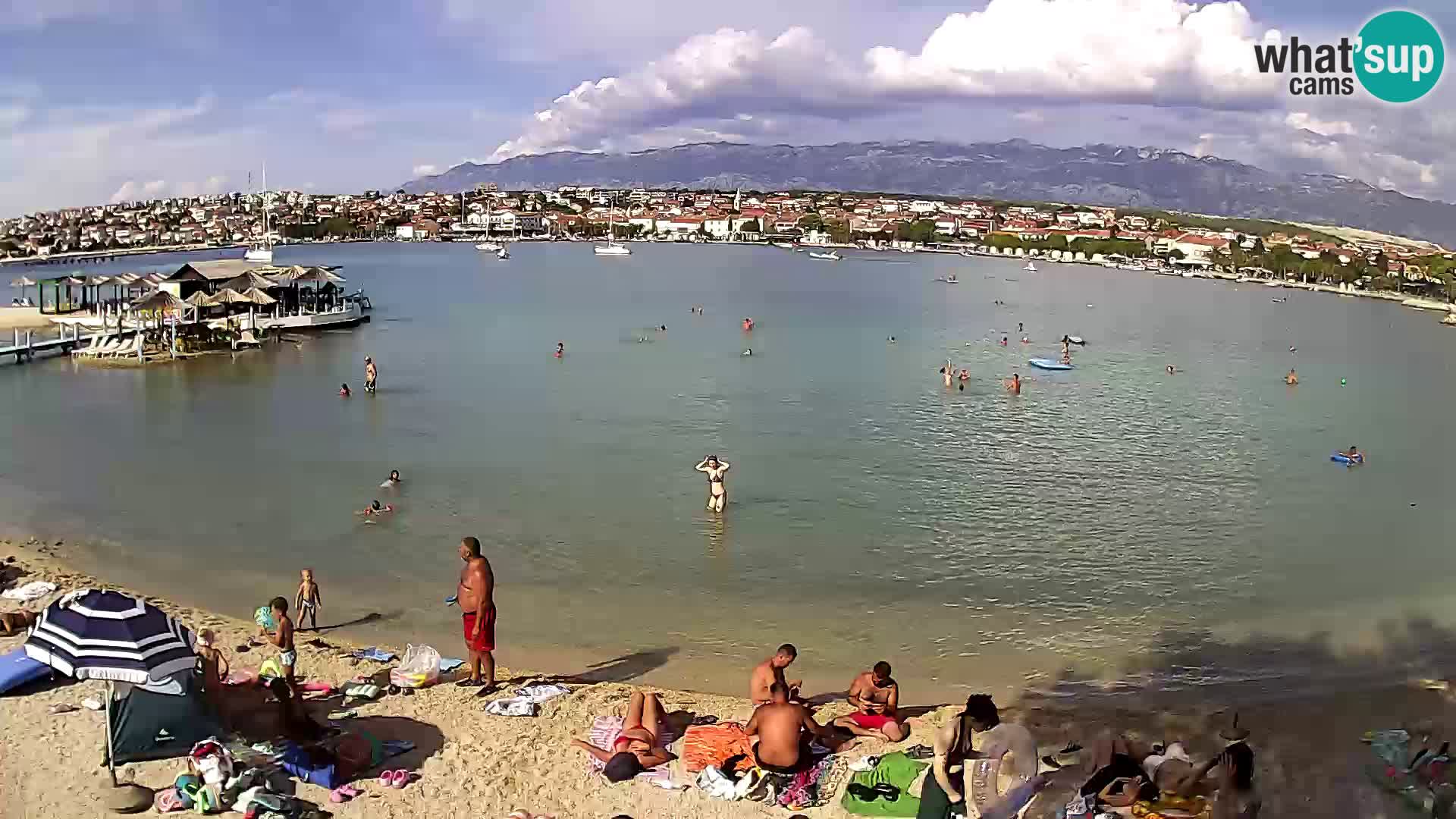 Live webcam Novalja – The Town beach
