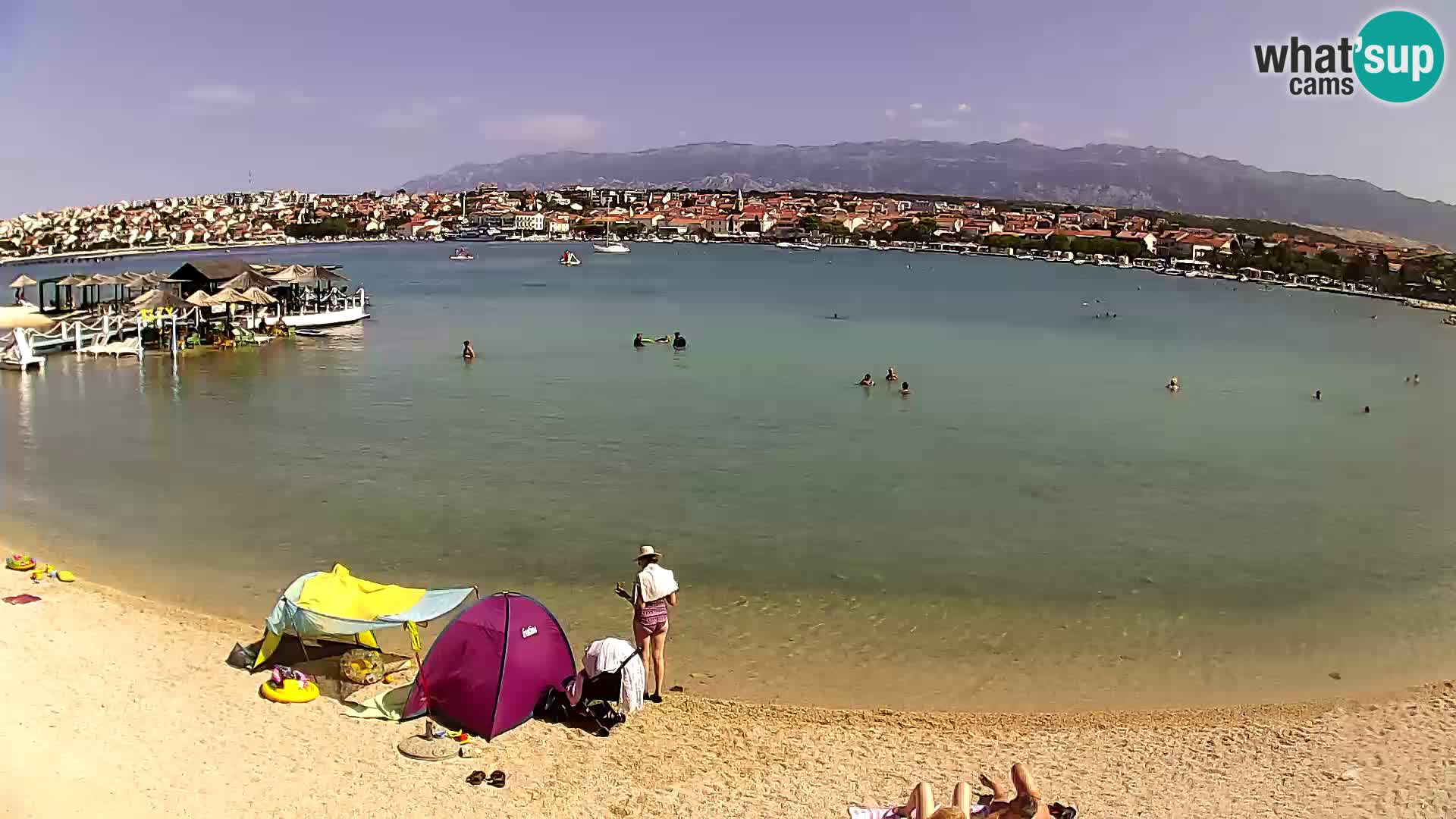 Novalja livecam – plage de la ville