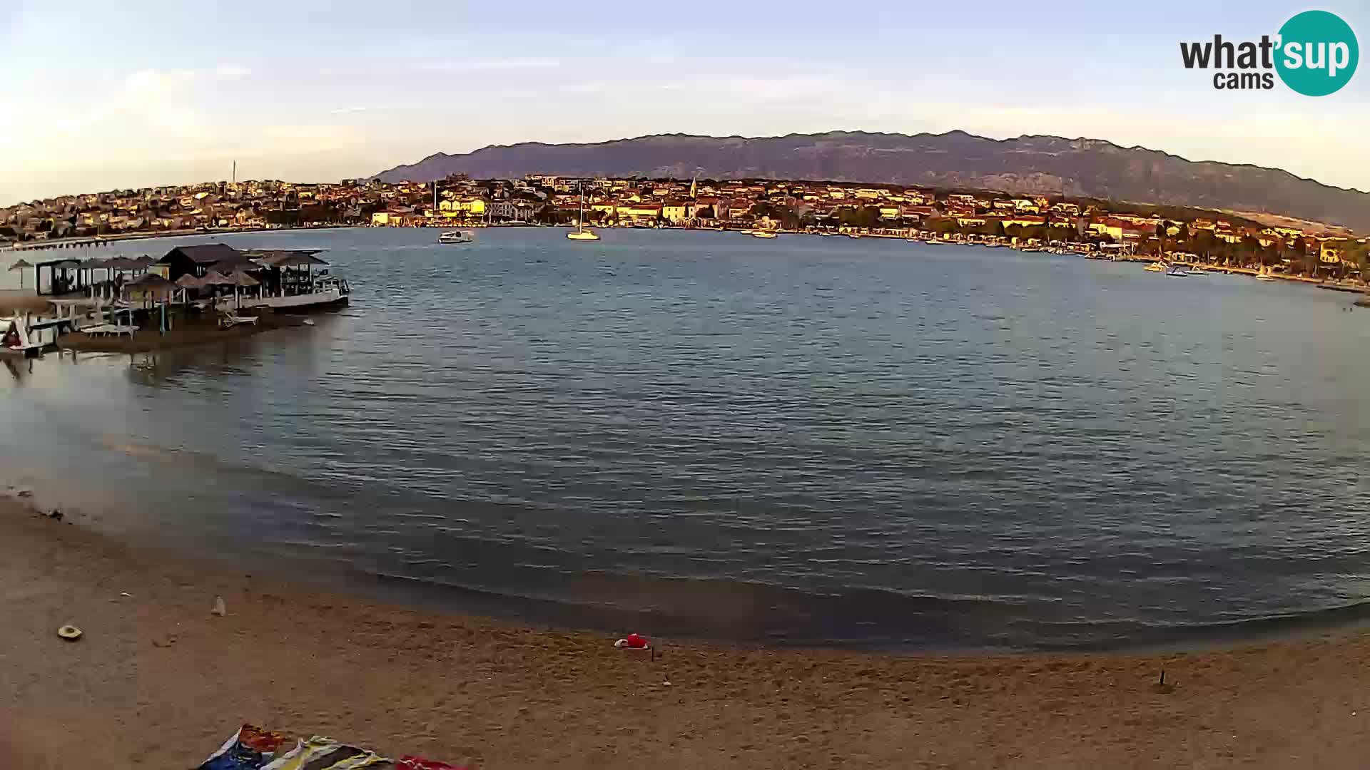 Live webcam Novalja – The Town beach