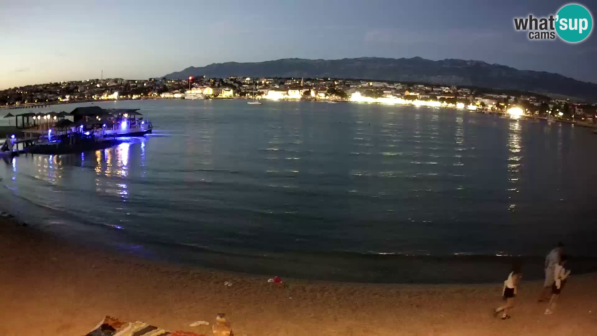 Novalja webcam – spiaggia cittadina