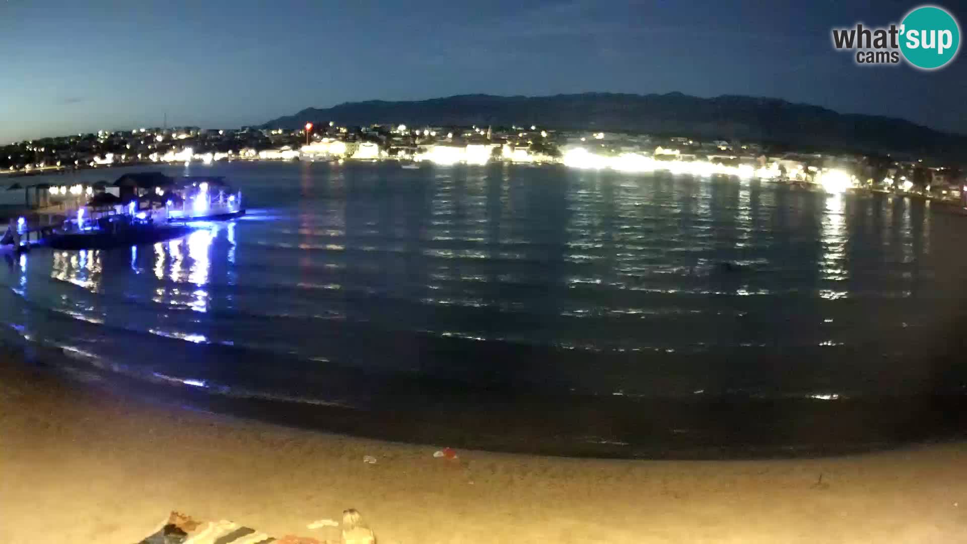 Novalja livecam – plage de la ville