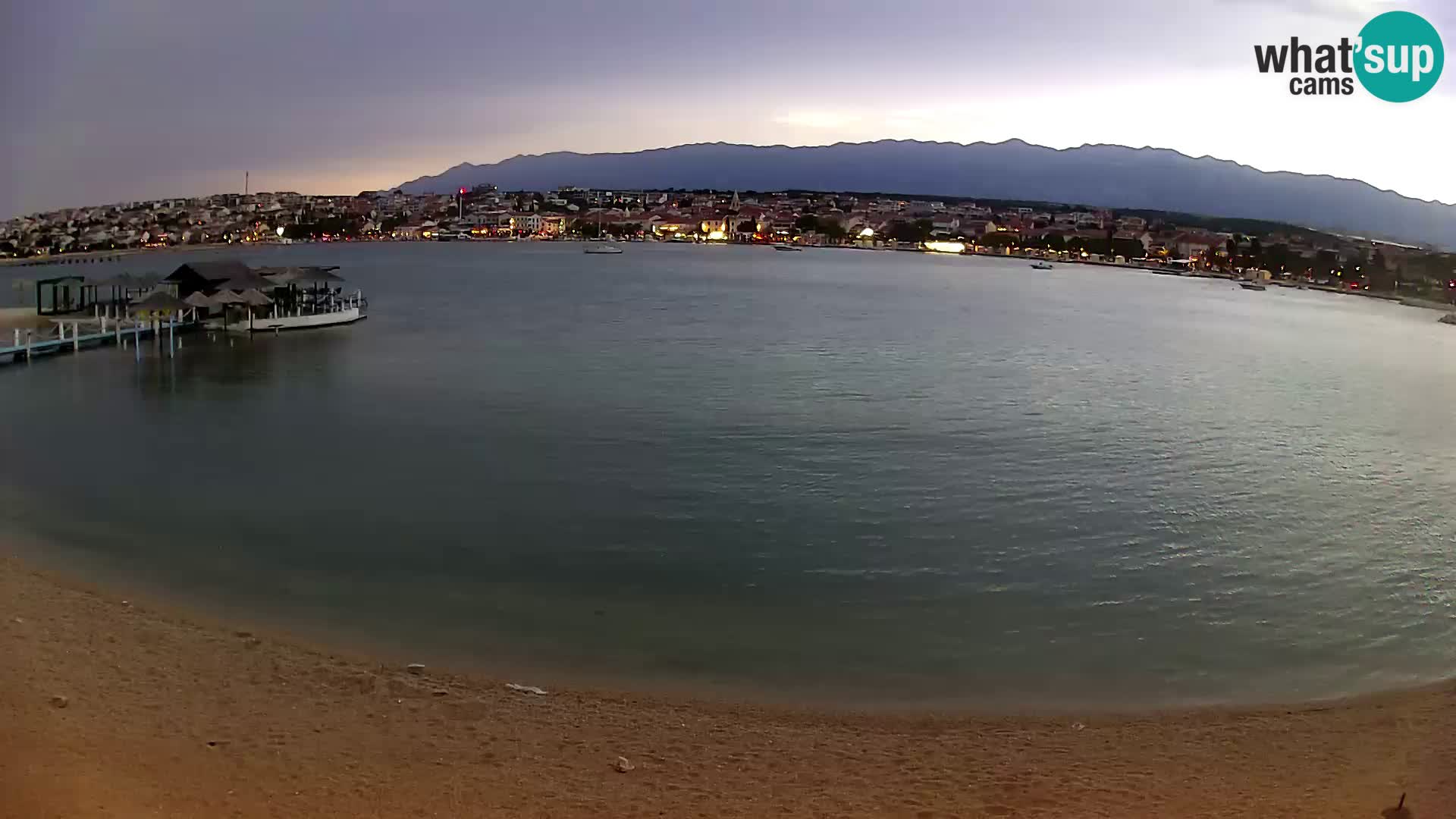 Live webcam Novalja – The Town beach