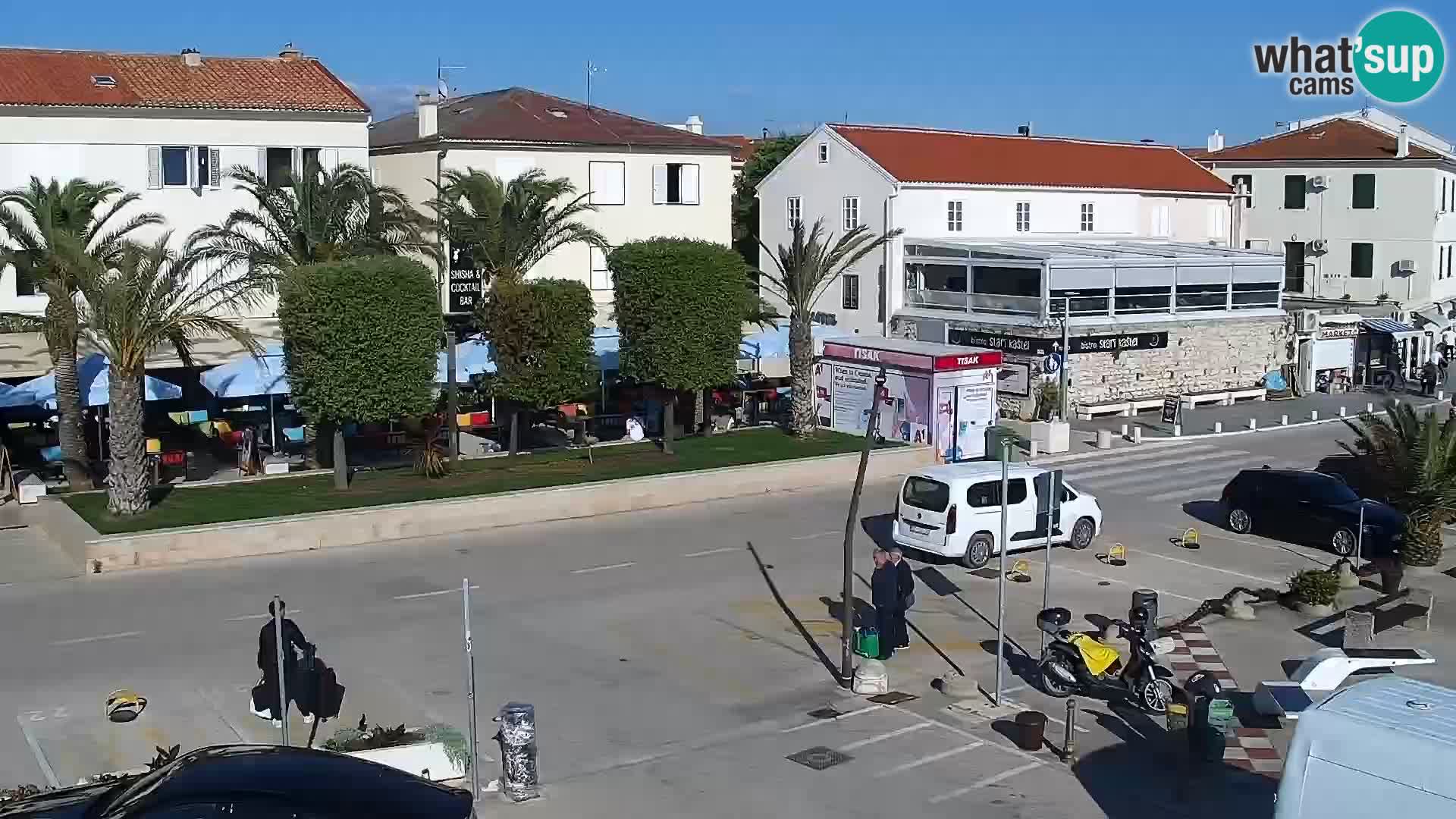 Webcam Novalja seaside promenade