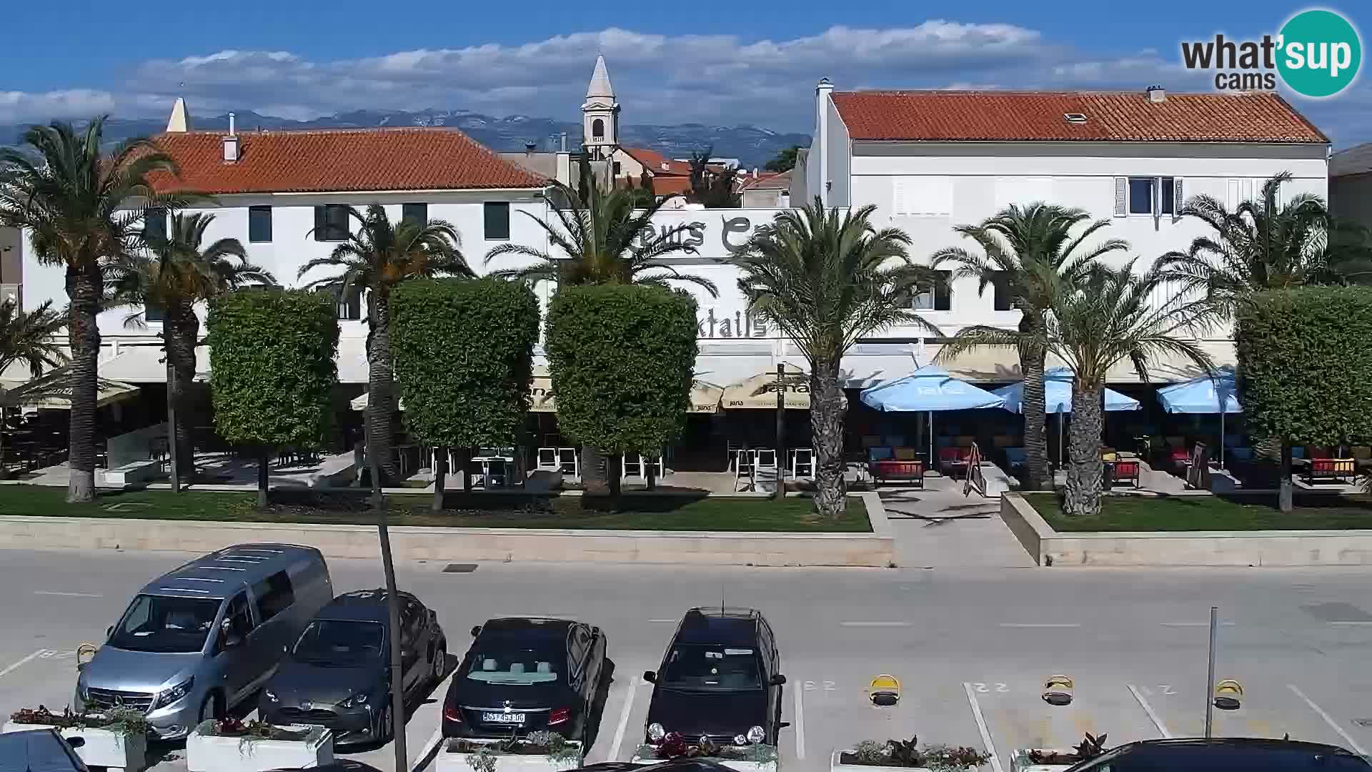 Webcam Novalja seaside promenade