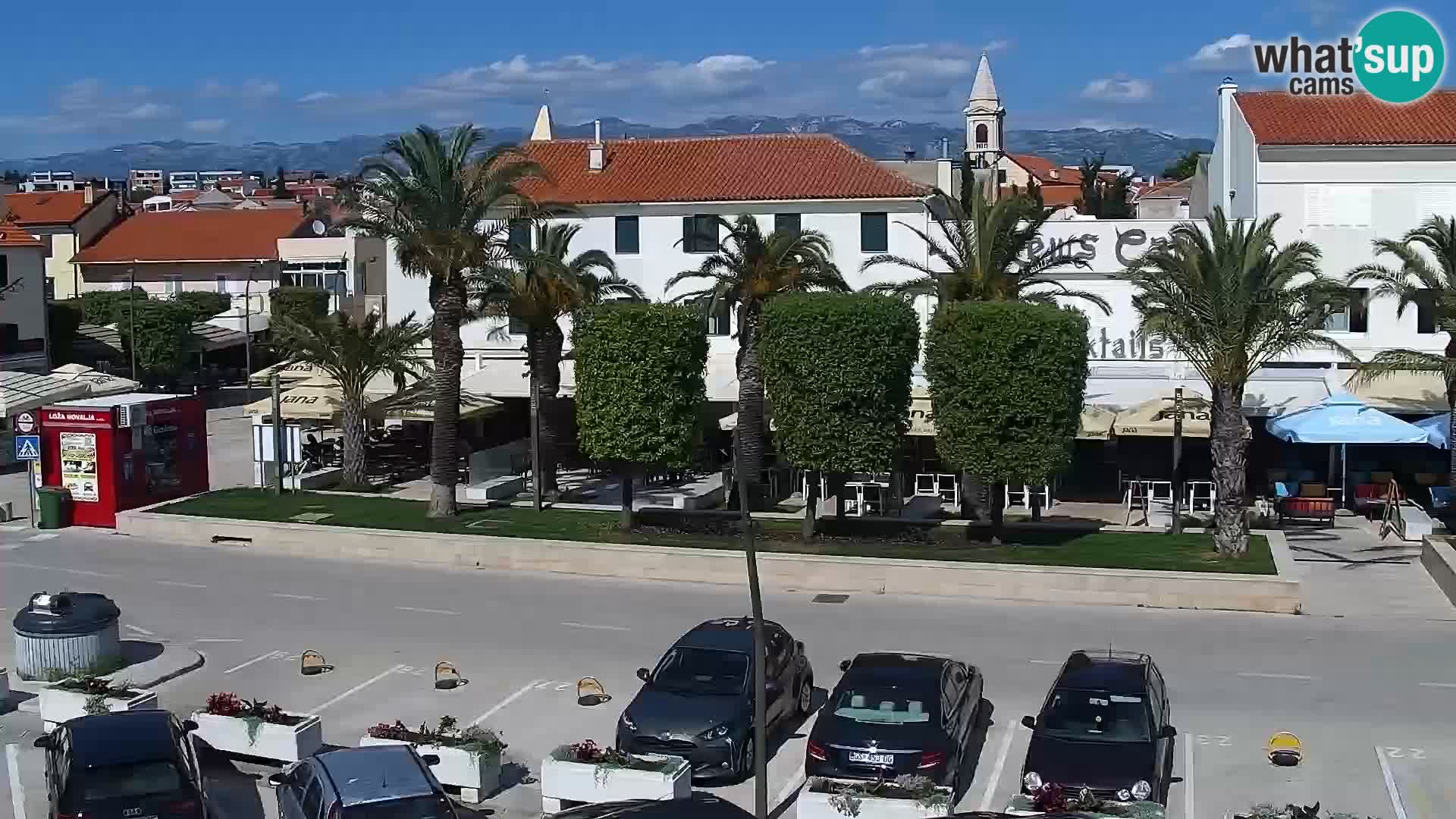 Webcam Novalja seaside promenade
