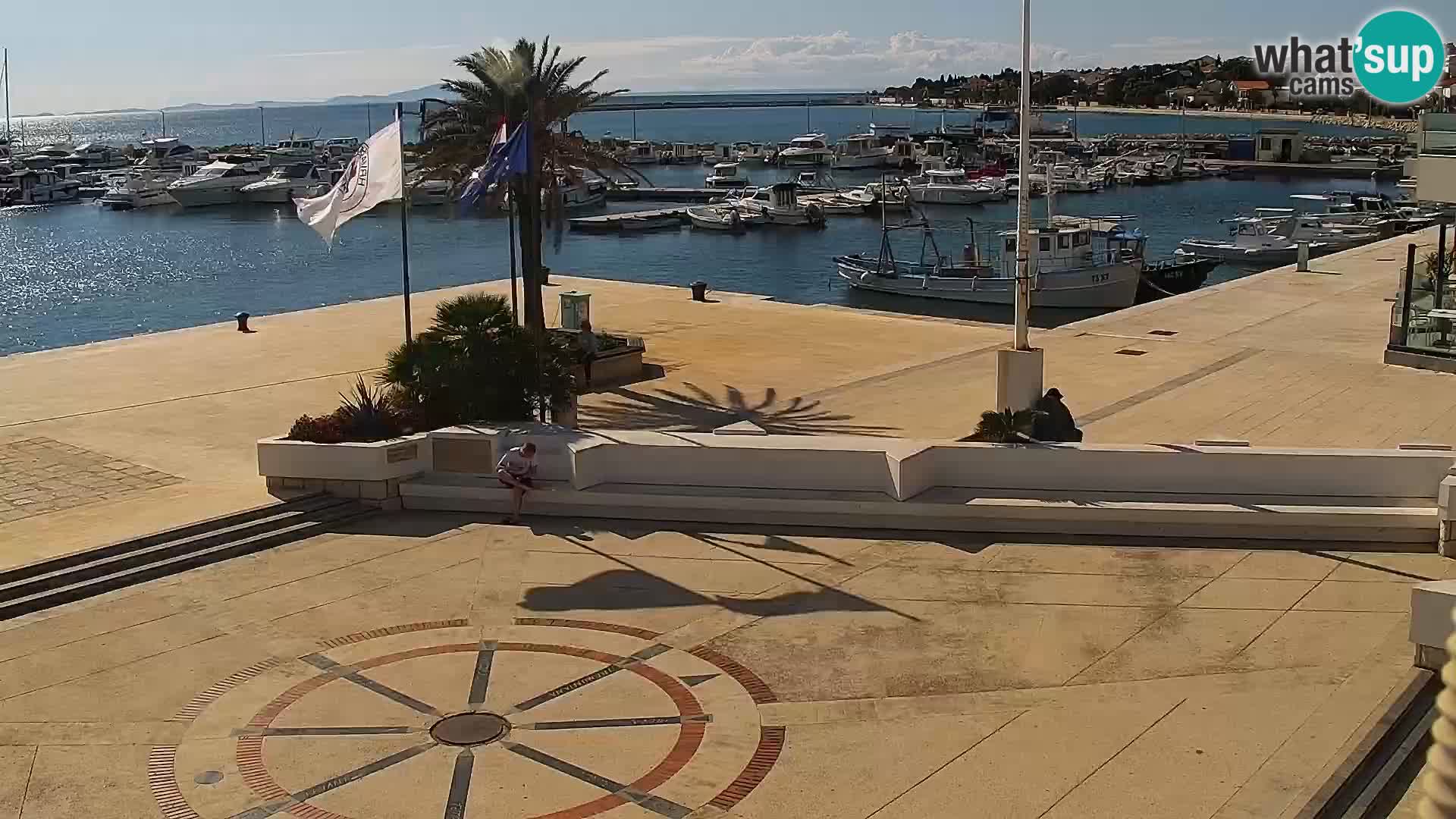 Webcam Novalja seaside promenade