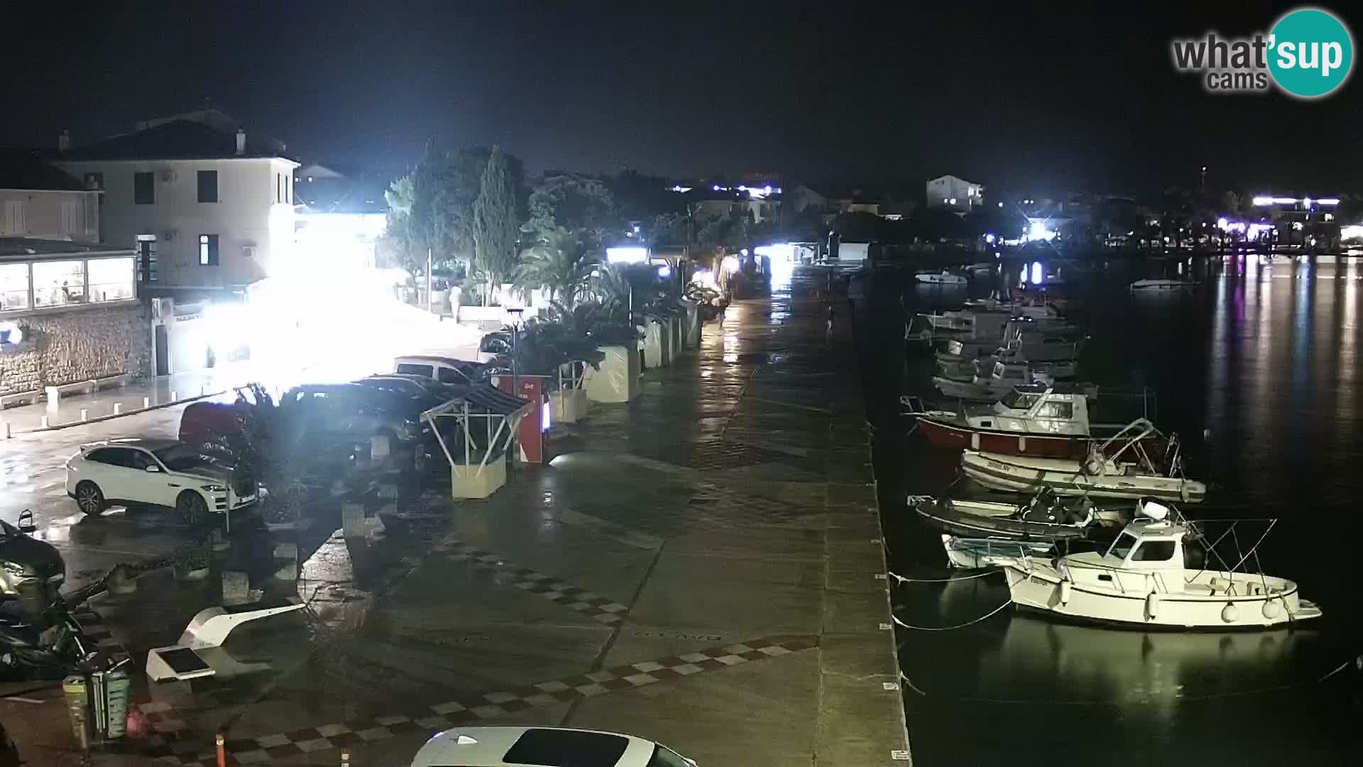 Webcam Novalja seaside promenade