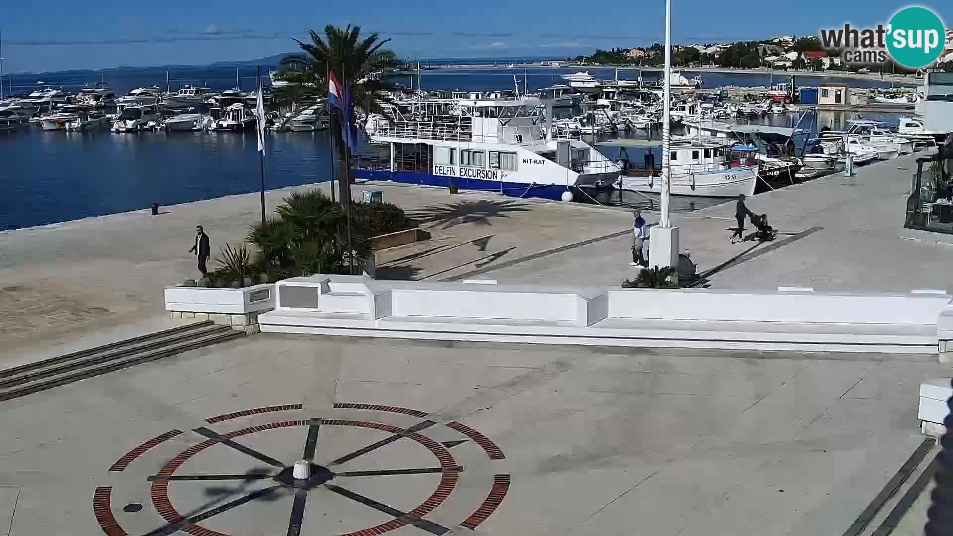 Webcam Novalja seaside promenade