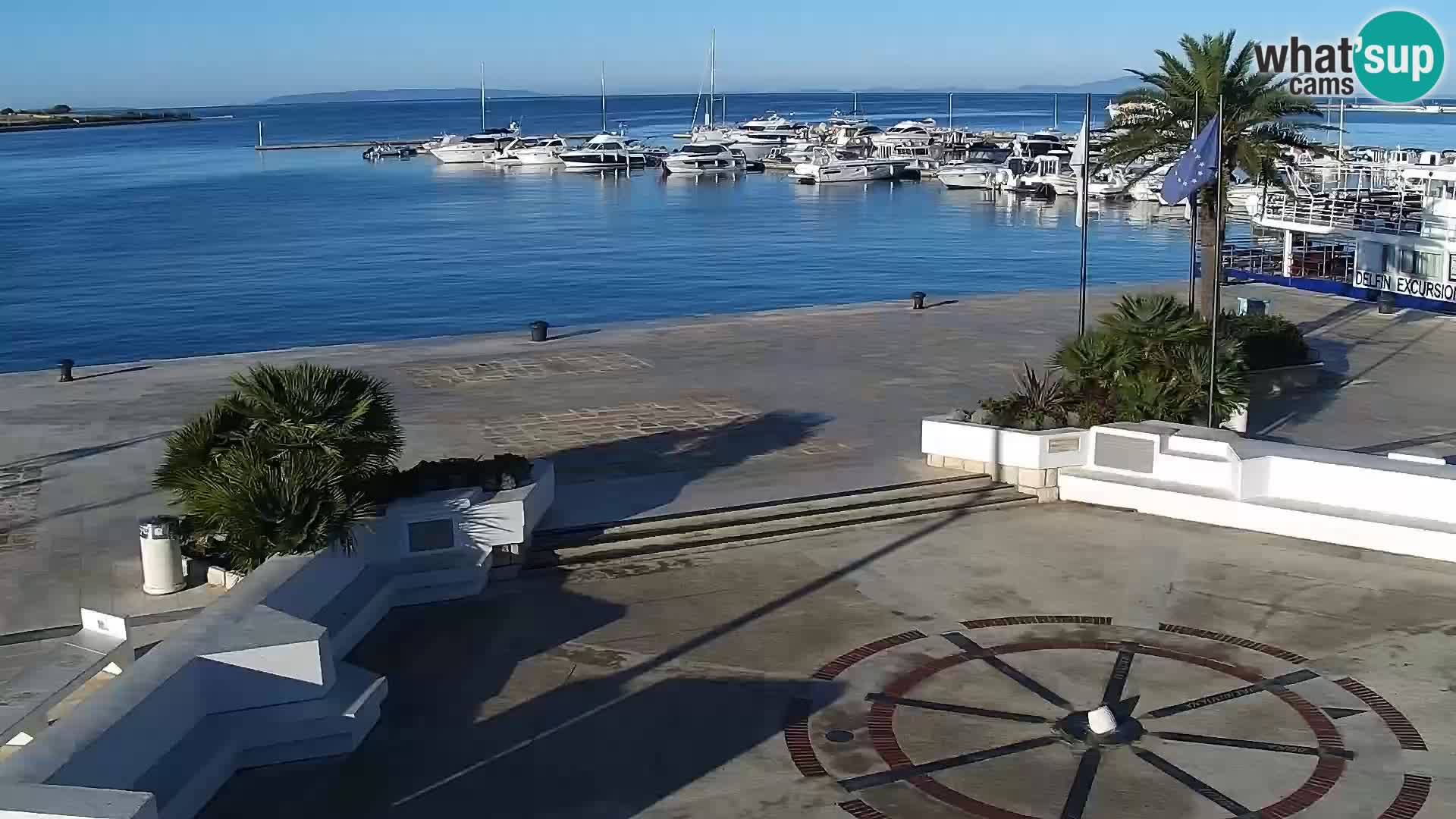 Webcam Novalja seaside promenade