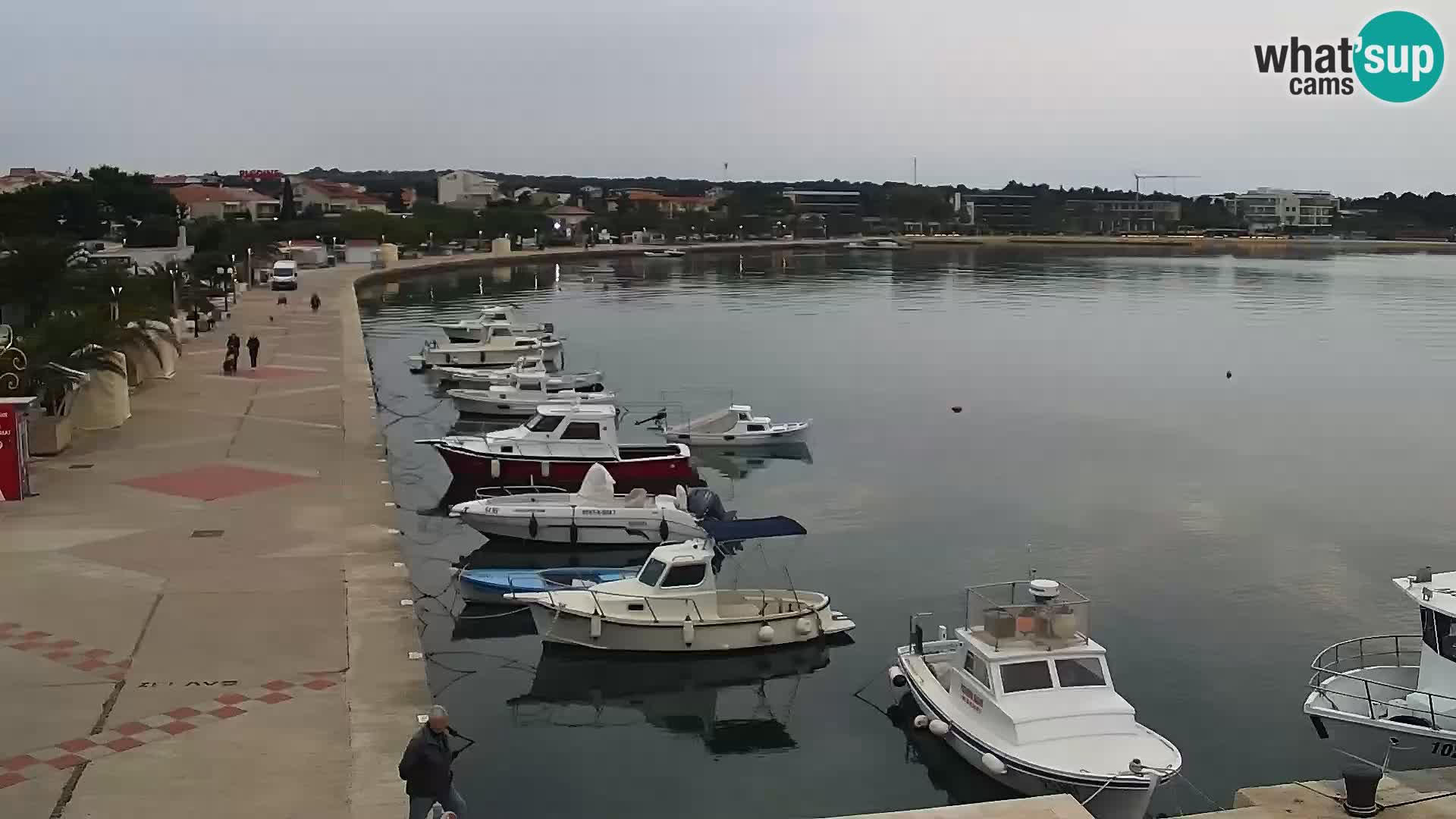 Webcam Novalja seaside promenade