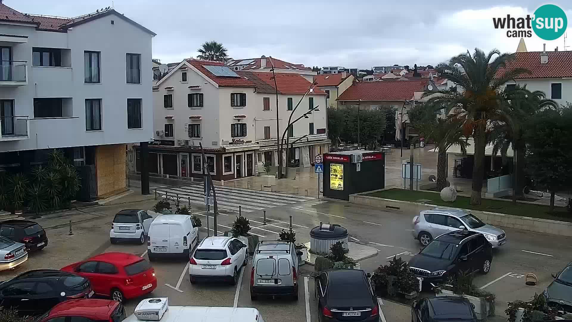 Novalja spletna kamera promenada