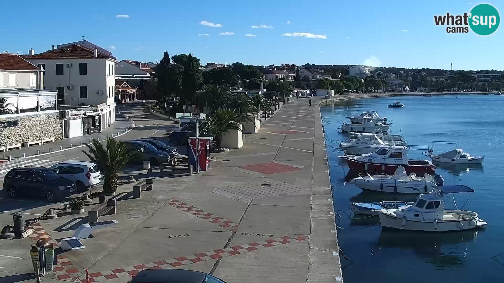 Novalja spletna kamera promenada