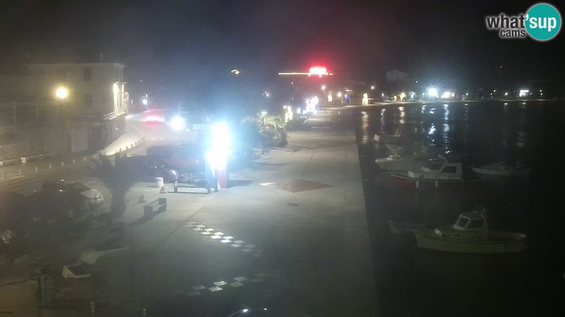 Webcam Novalja seaside promenade