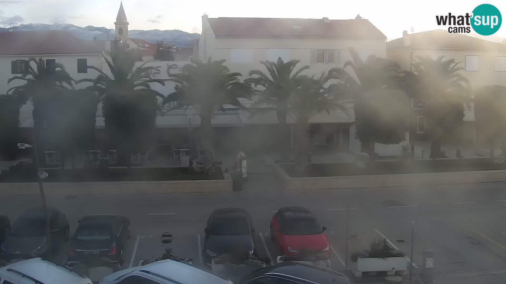 Webcam Novalja seaside promenade