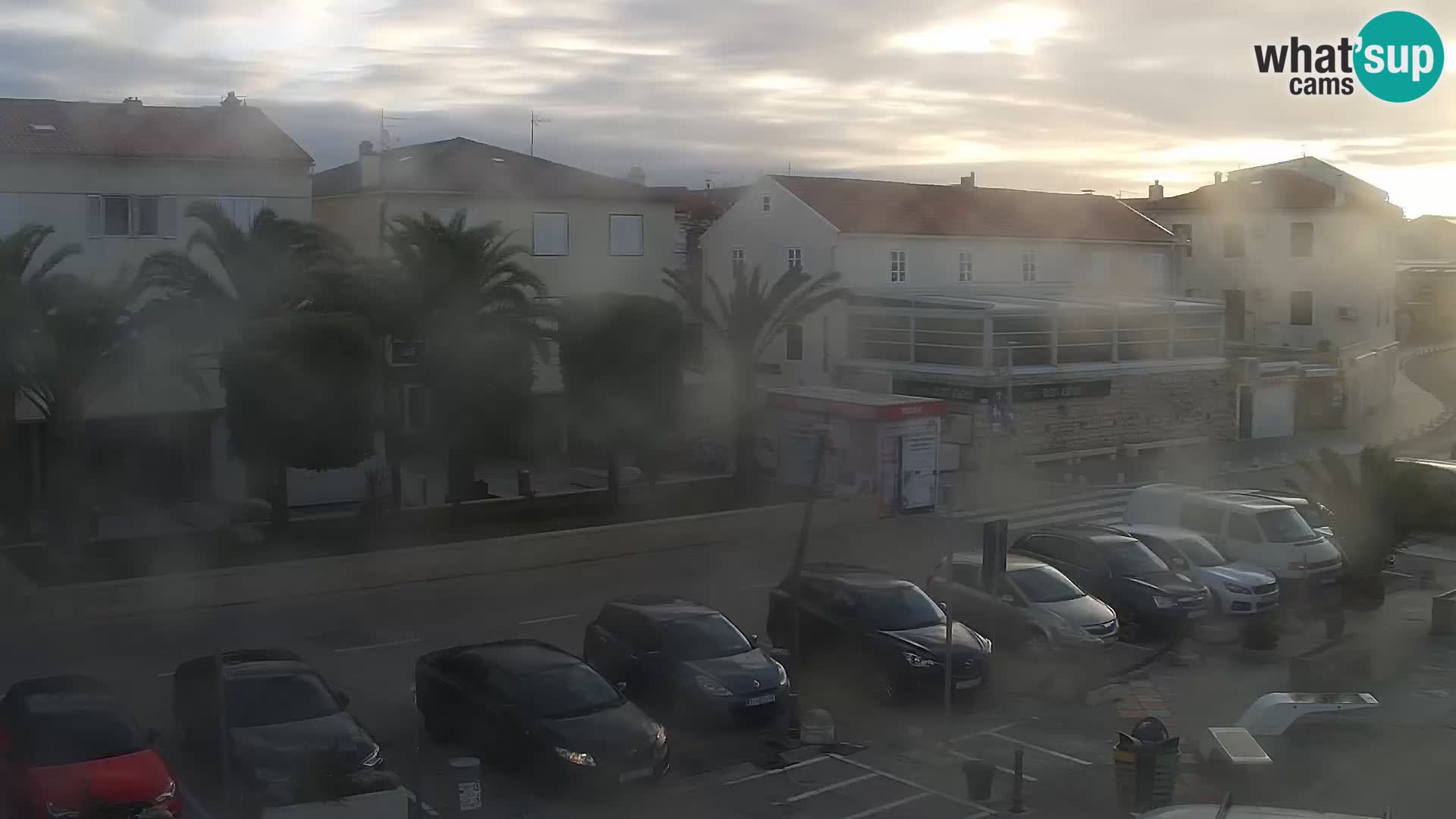 Webcam Novalja seaside promenade