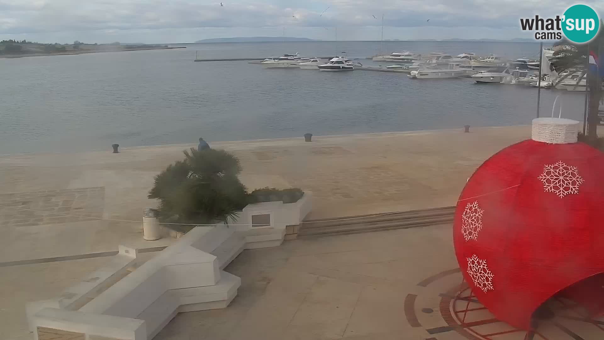 Webcam Novalja seaside promenade