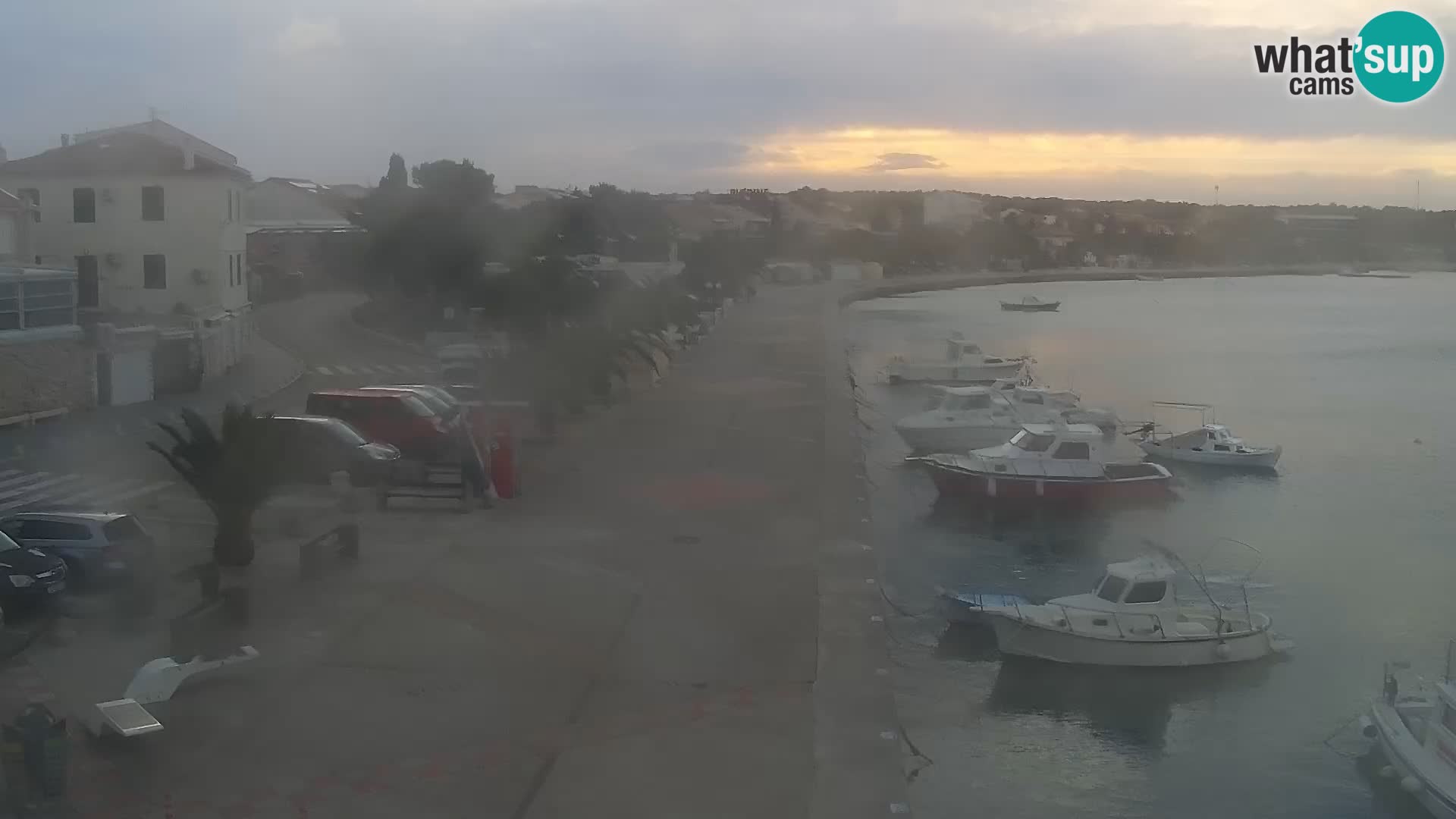 Webcam Novalja seaside promenade