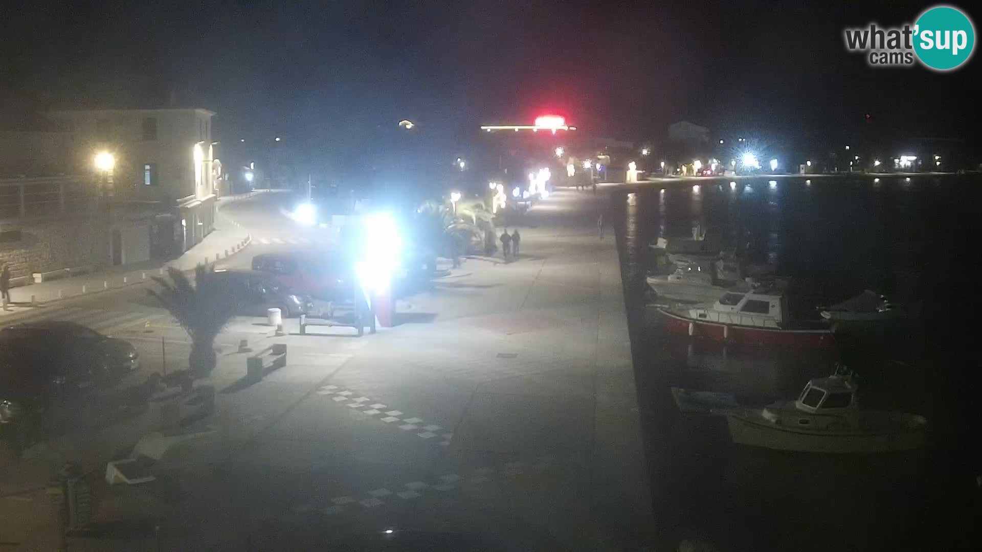 Webcam Novalja seaside promenade