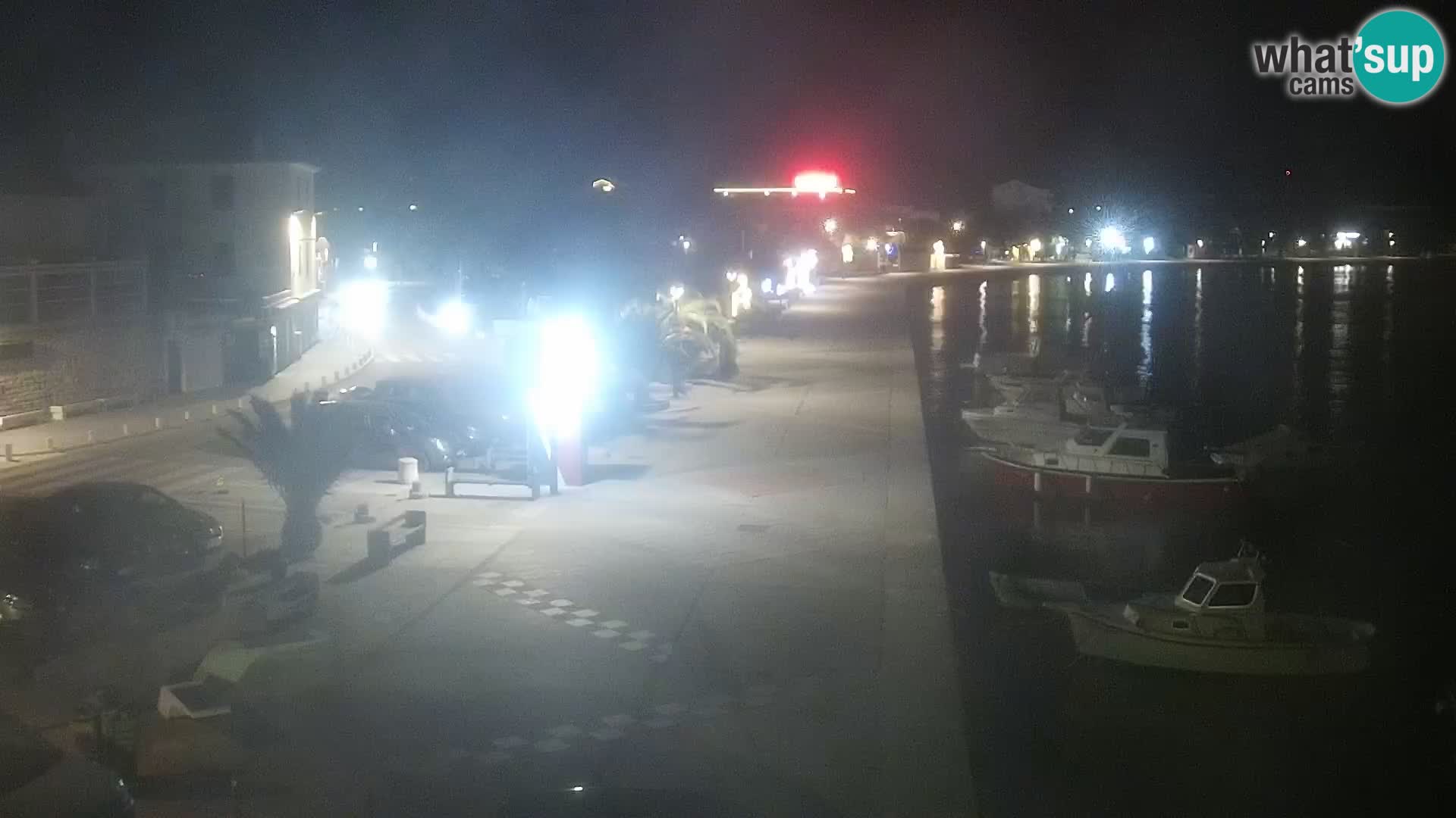 Webcam Novalja seaside promenade