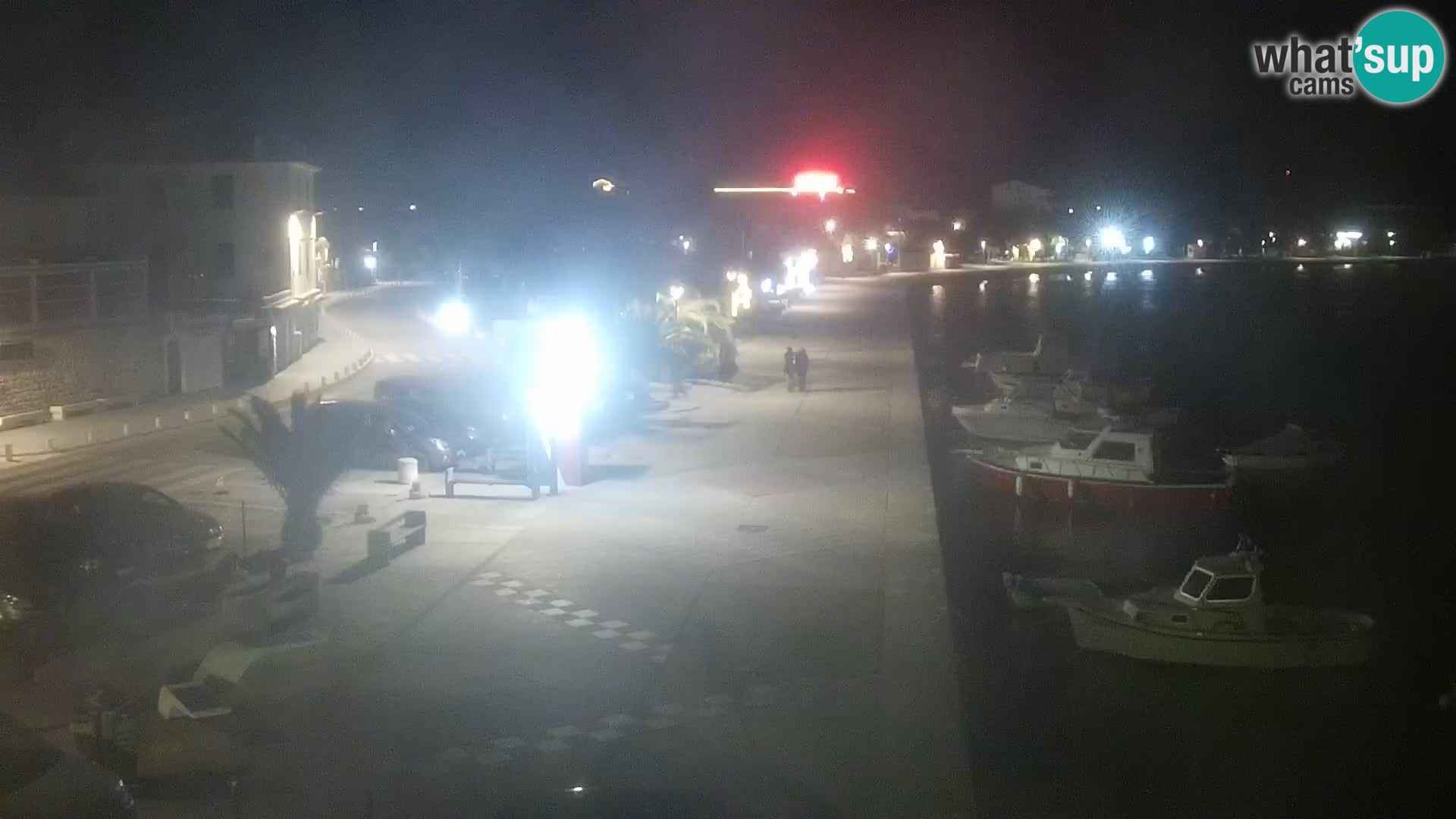 Webcam Novalja seaside promenade