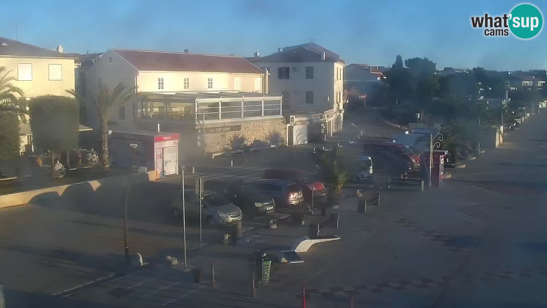 Webcam Novalja seaside promenade