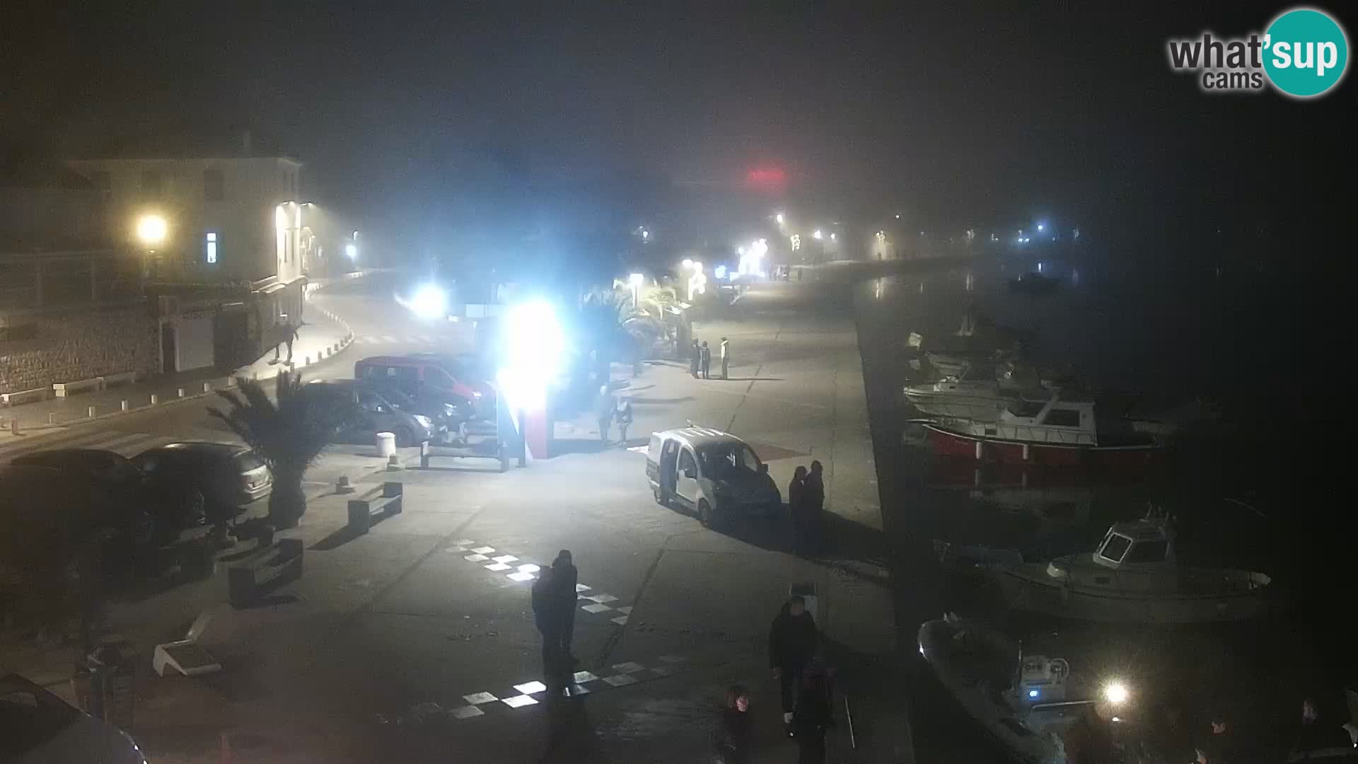 Webcam Novalja seaside promenade