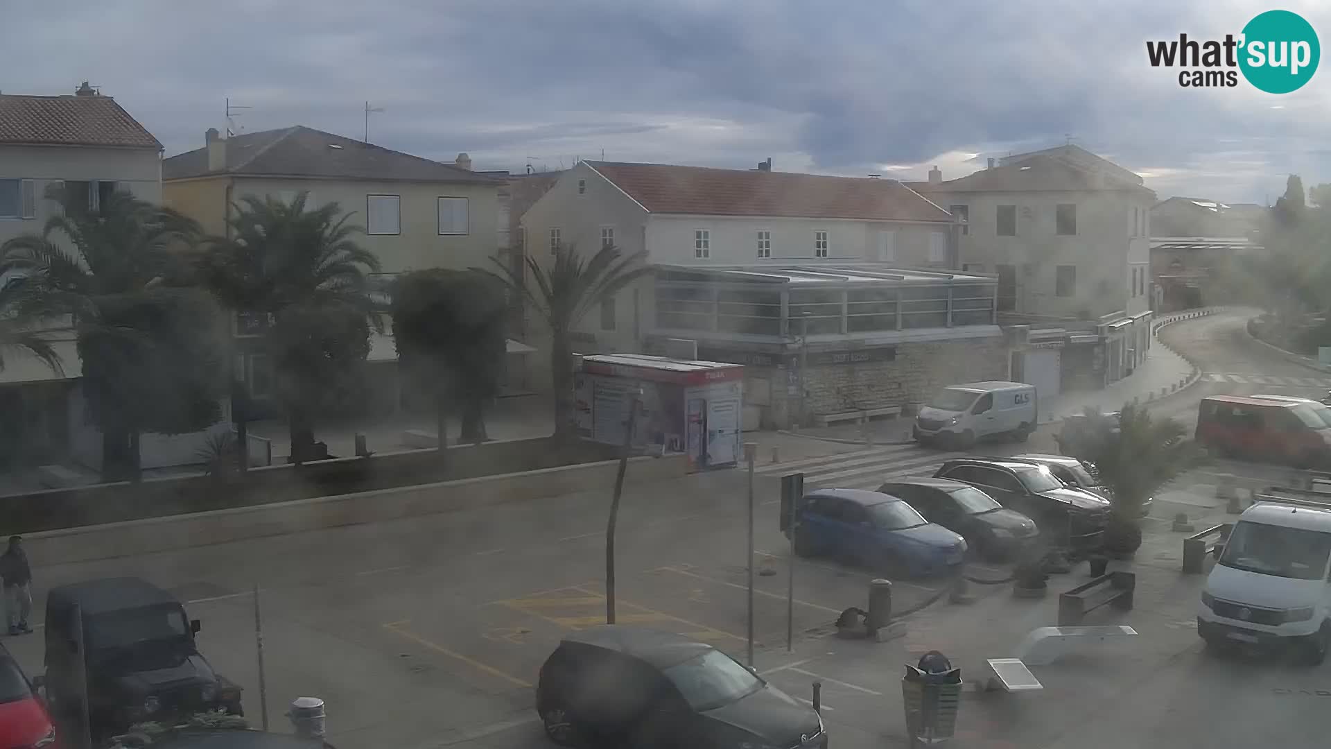 Webcam Novalja seaside promenade