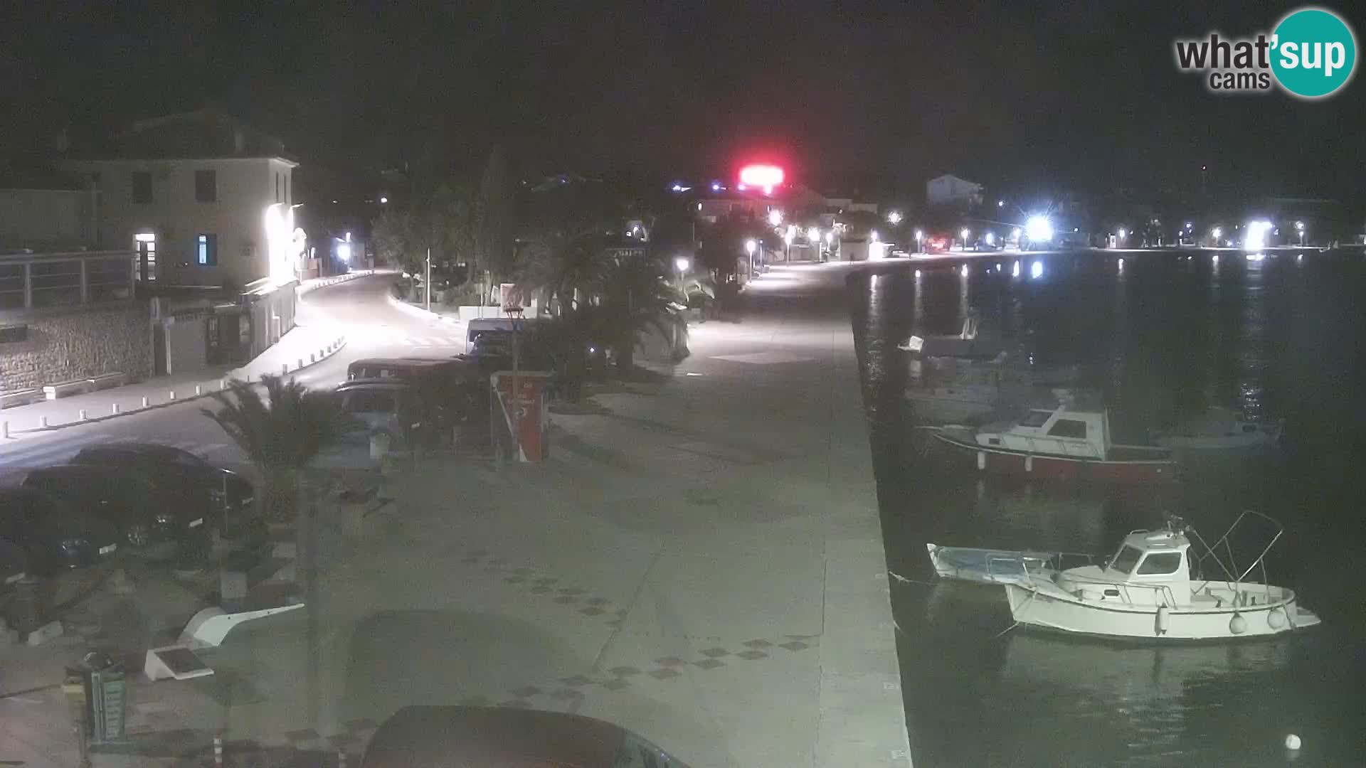 Webcam Novalja seaside promenade