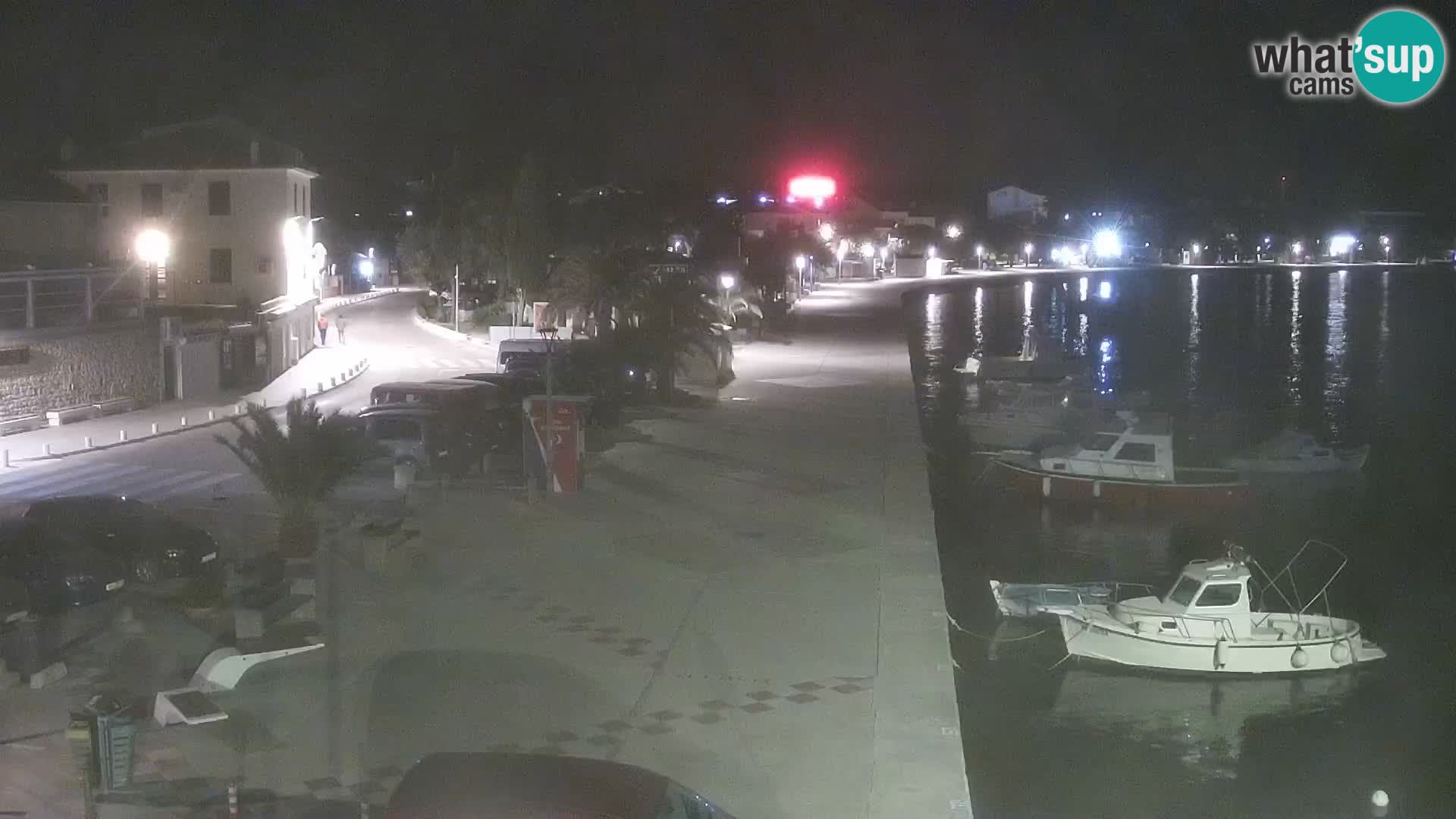 Webcam Novalja seaside promenade