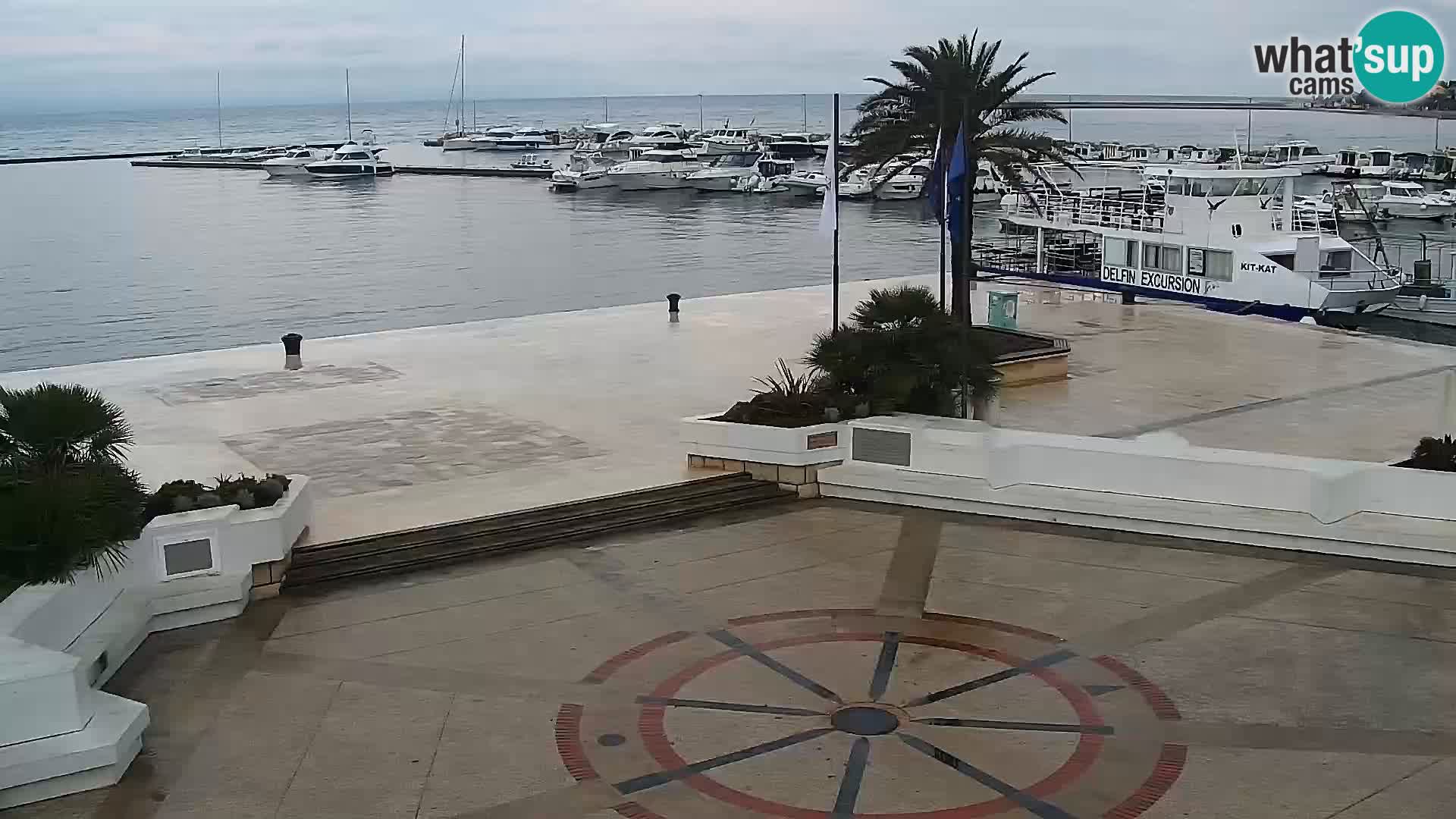 Webcam Novalja seaside promenade