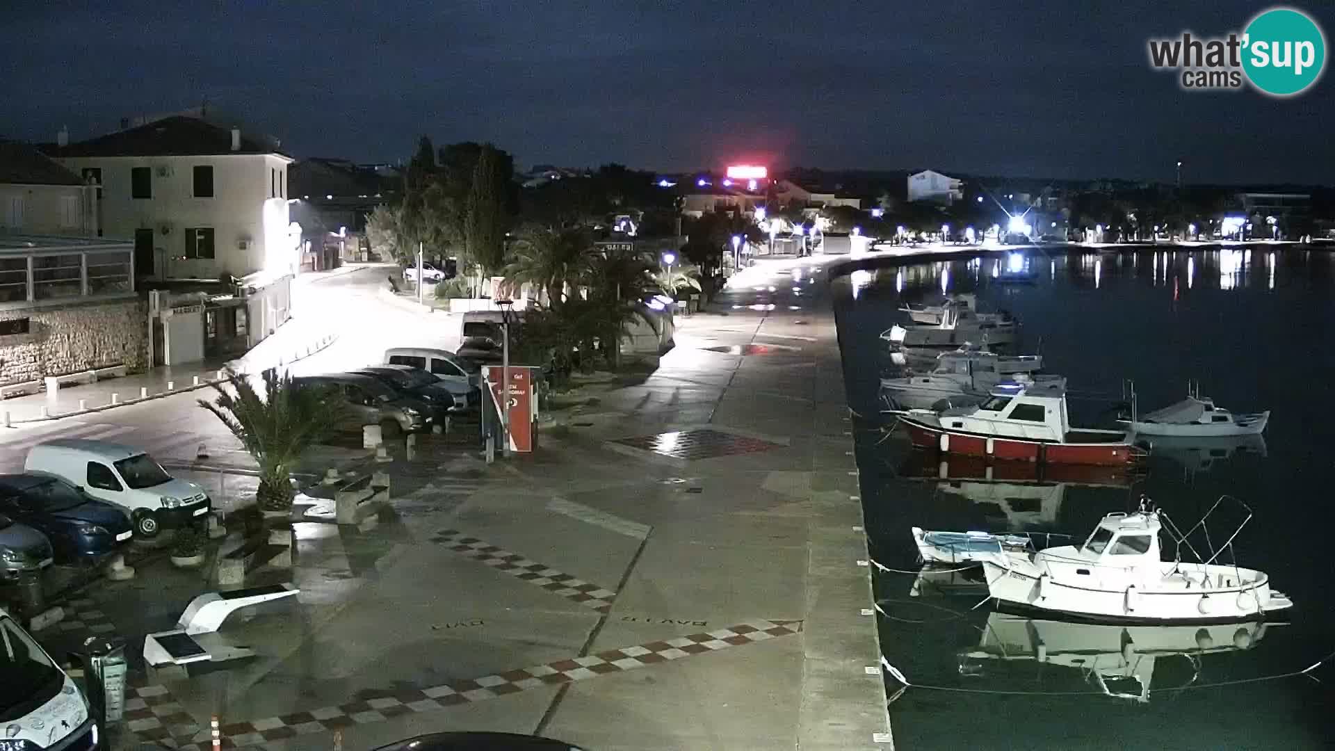 Webcam Novalja seaside promenade