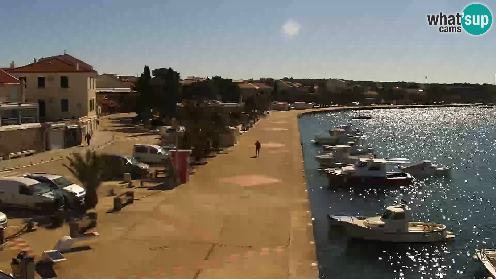 Webcam Novalja seaside promenade