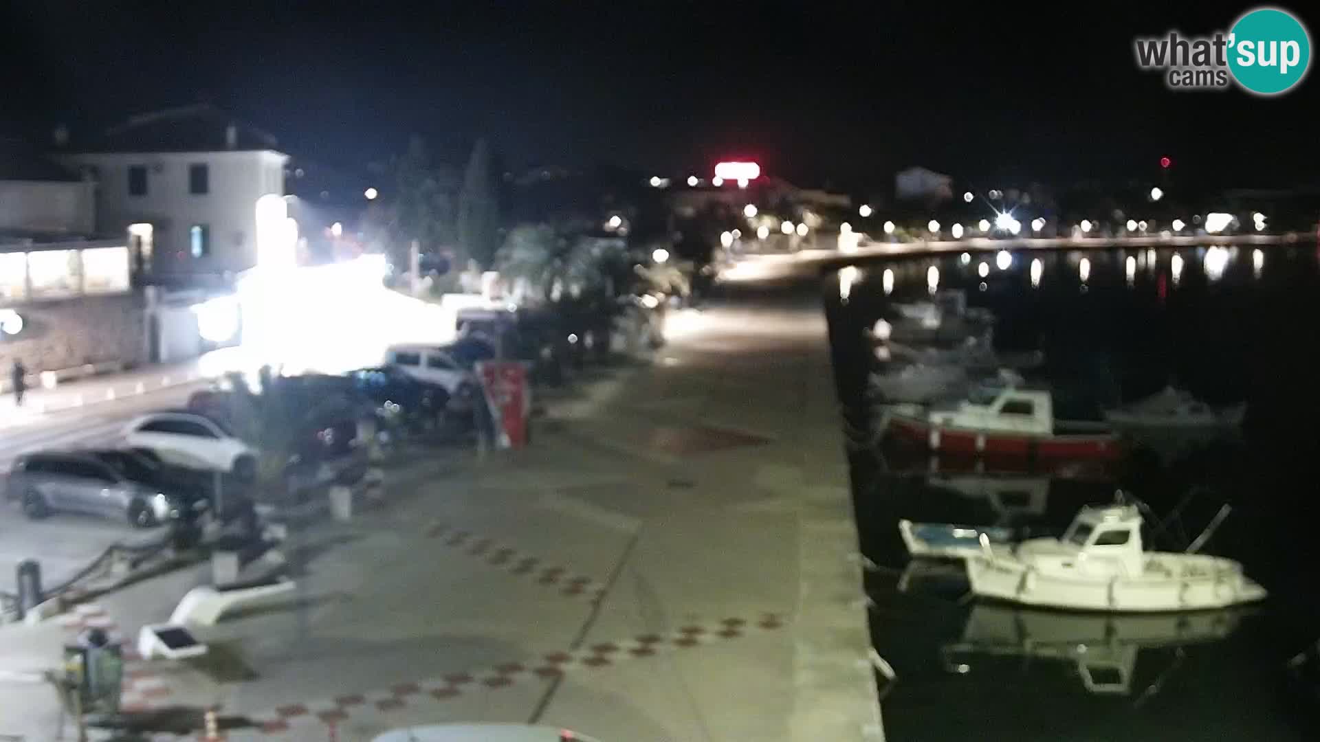 Webcam Novalja seaside promenade