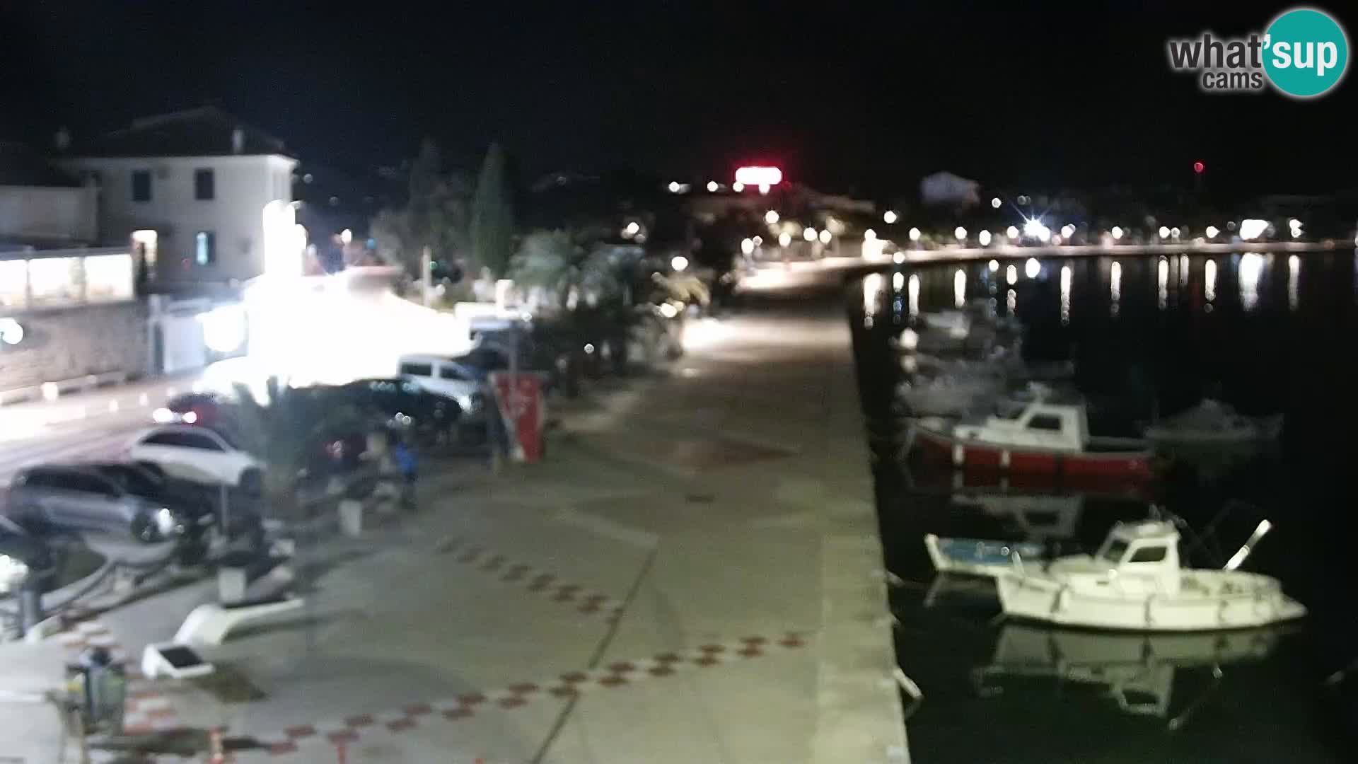 Webcam Novalja seaside promenade