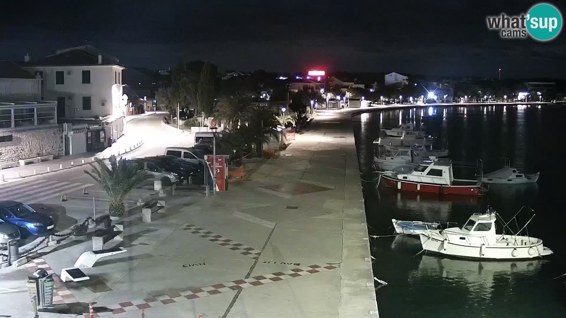 Novalja Livecam promenade