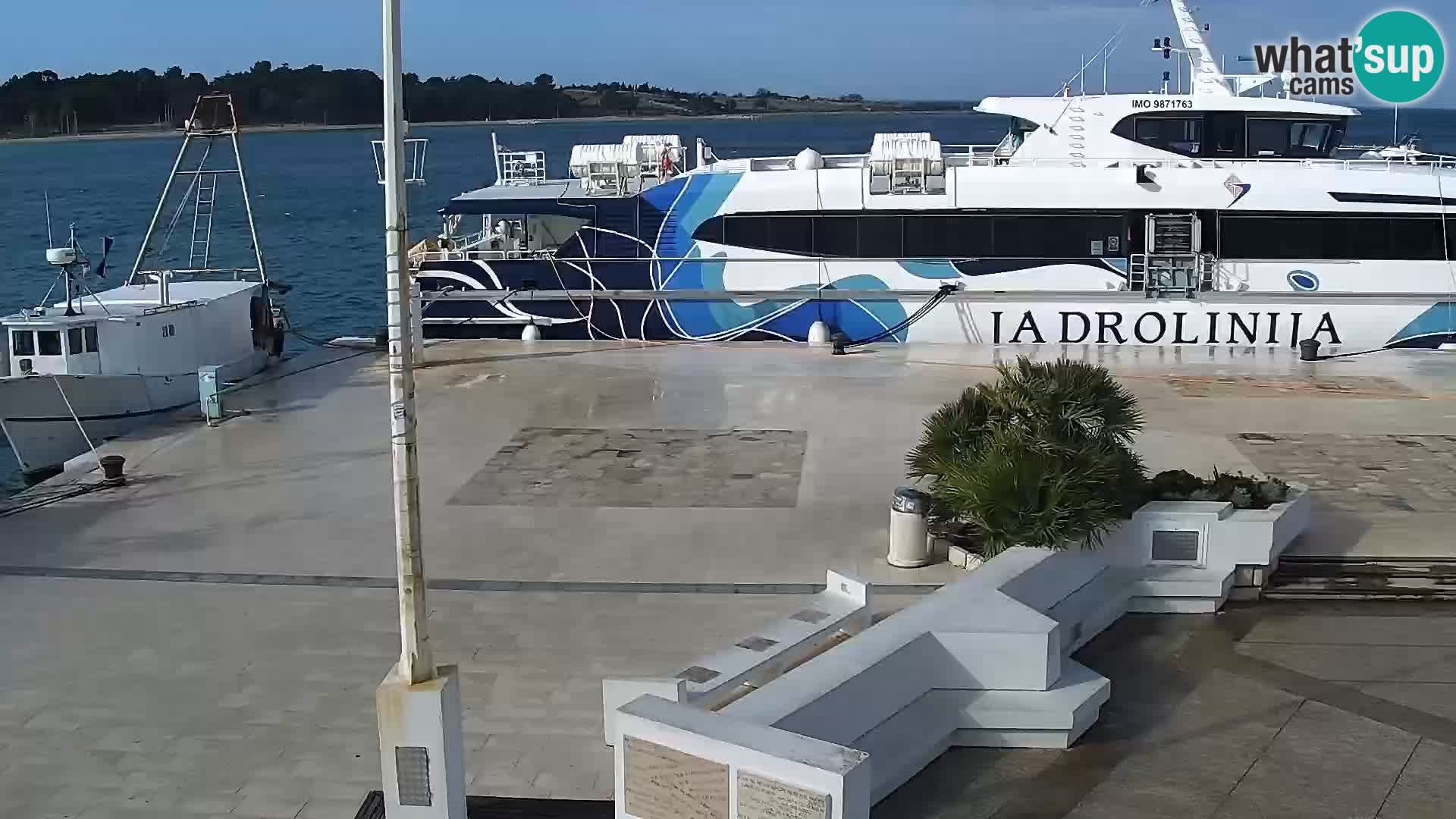 Webcam Novalja seaside promenade