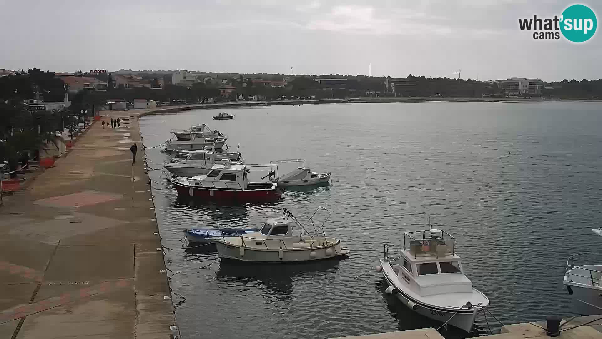 Webcam Novalja seaside promenade