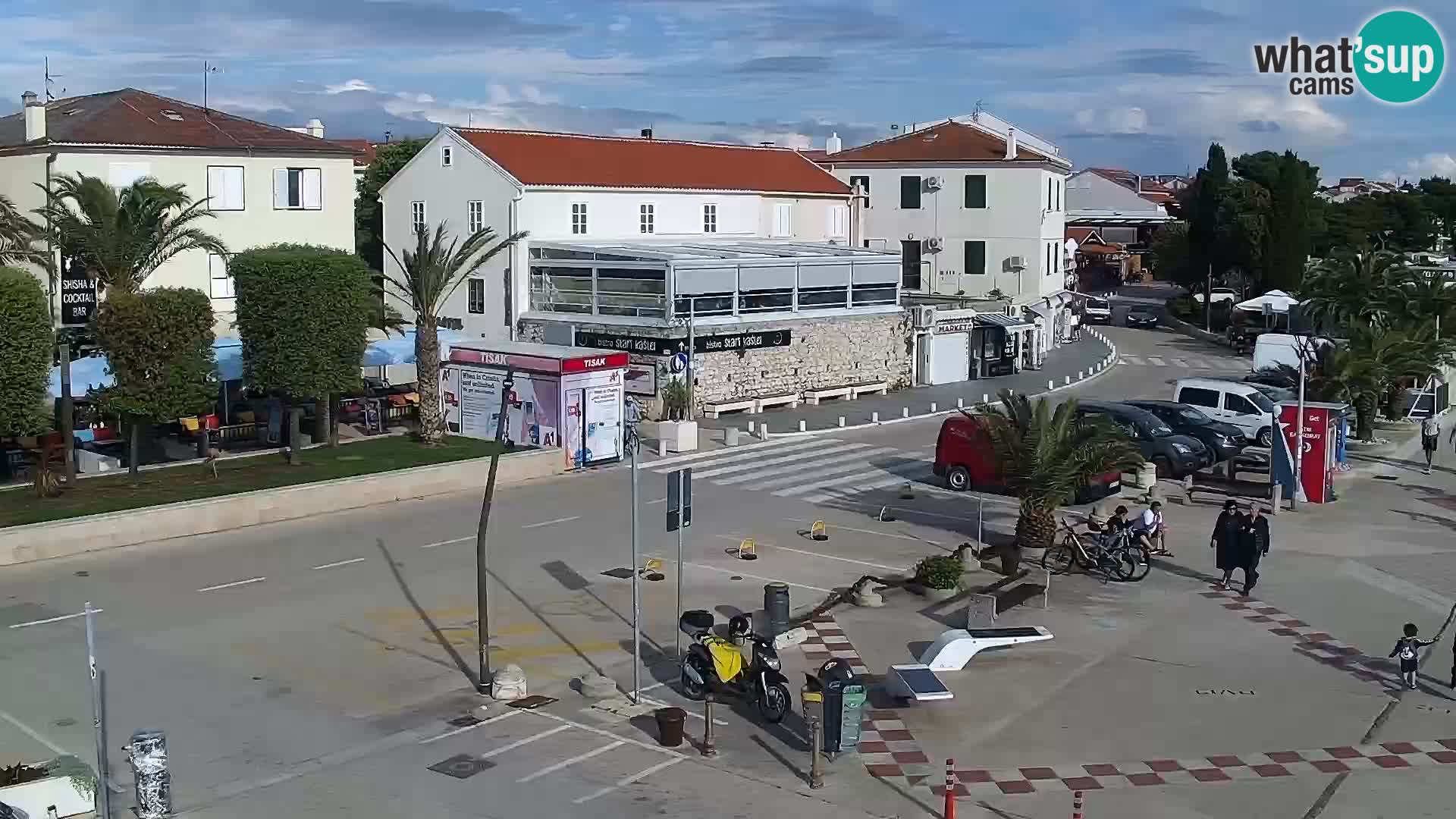Webcam Novalja seaside promenade