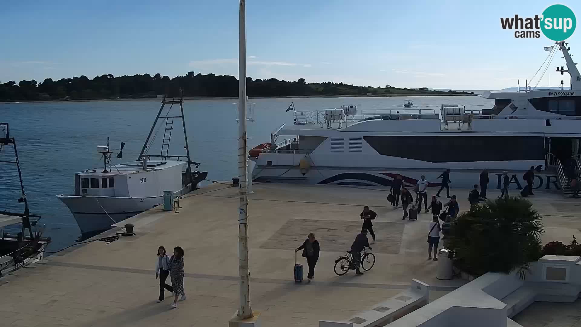 Web kamera Novalja promenada