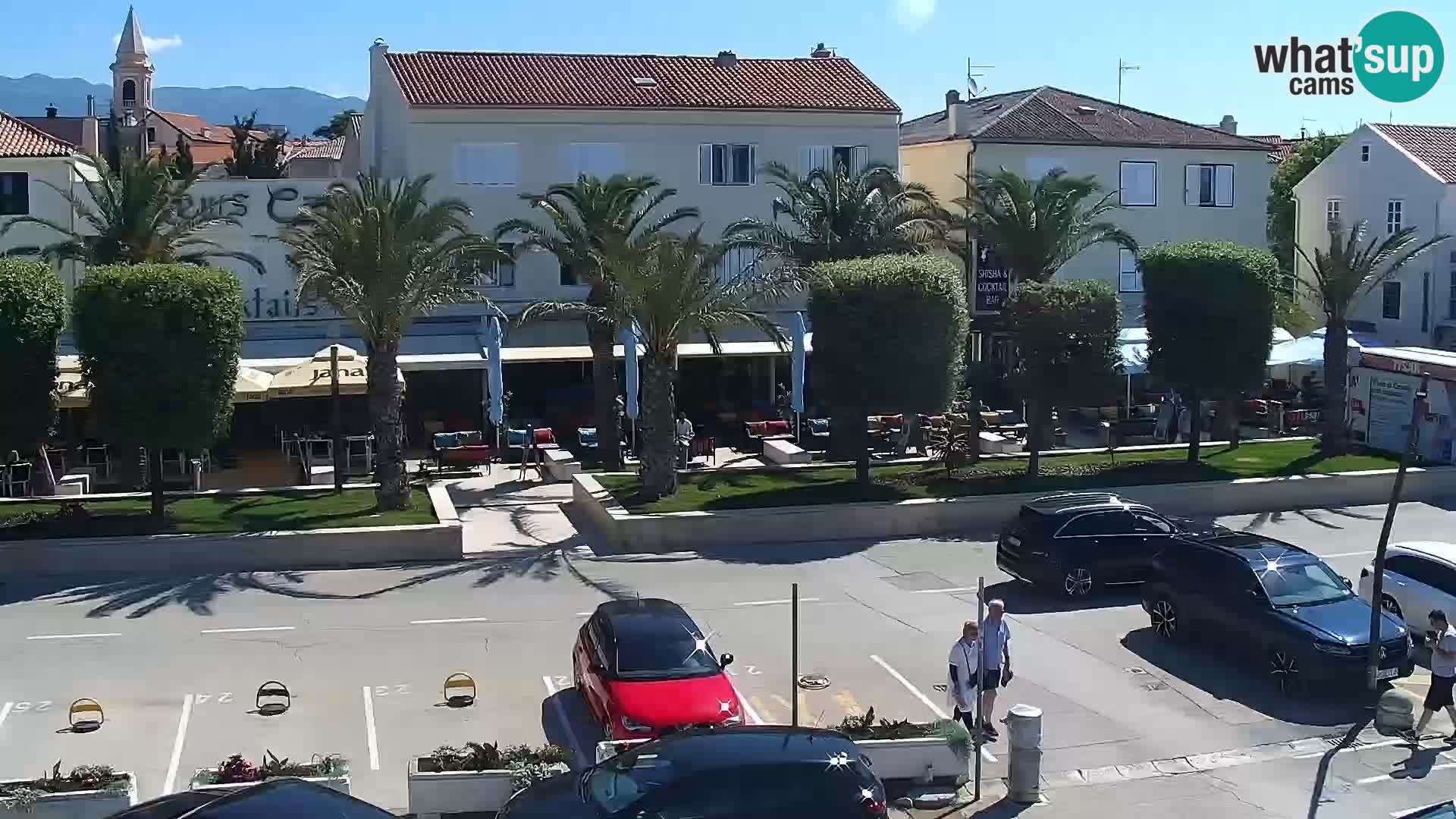 Web kamera Novalja promenada