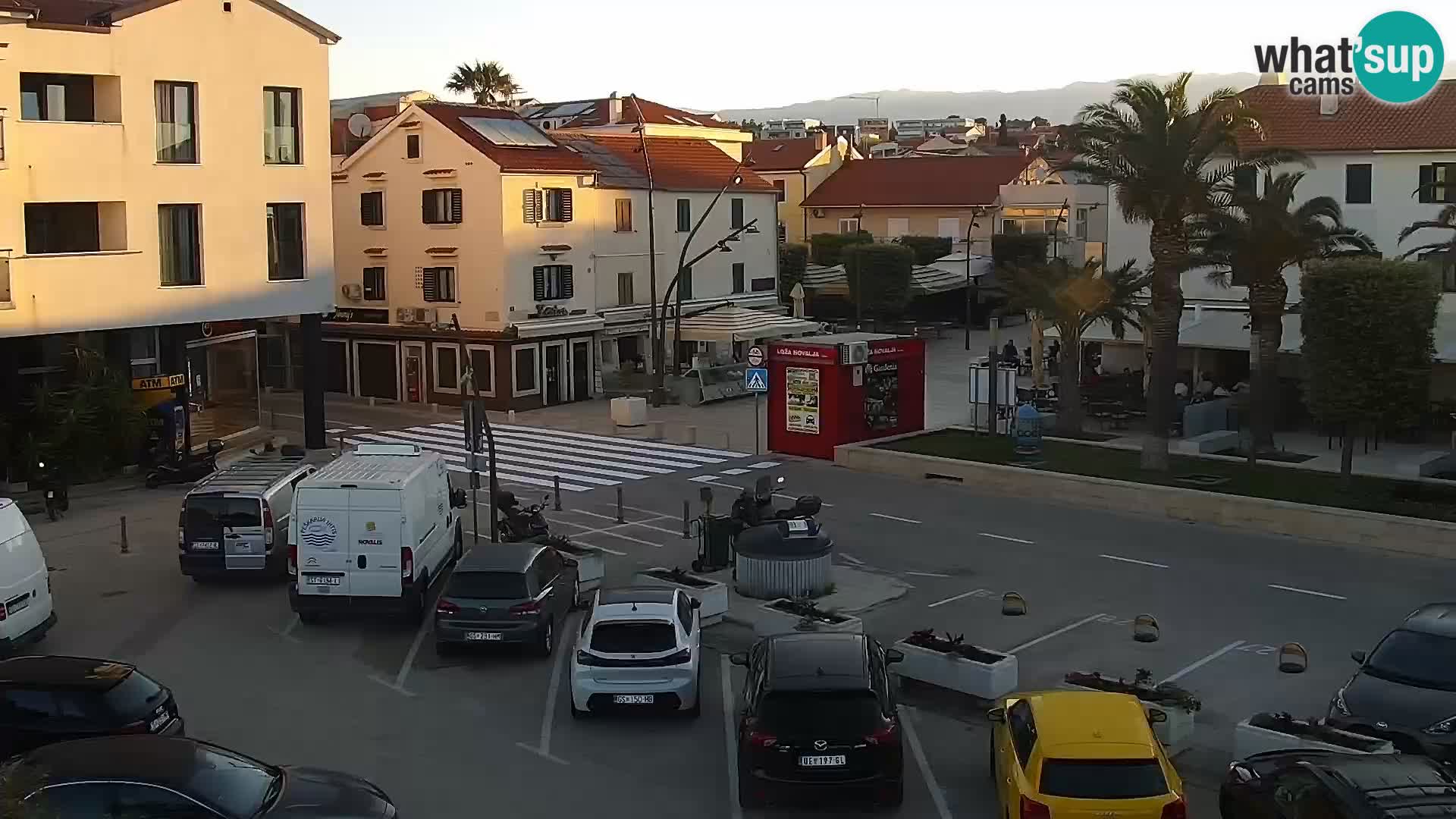 Webcam Novalja seaside promenade
