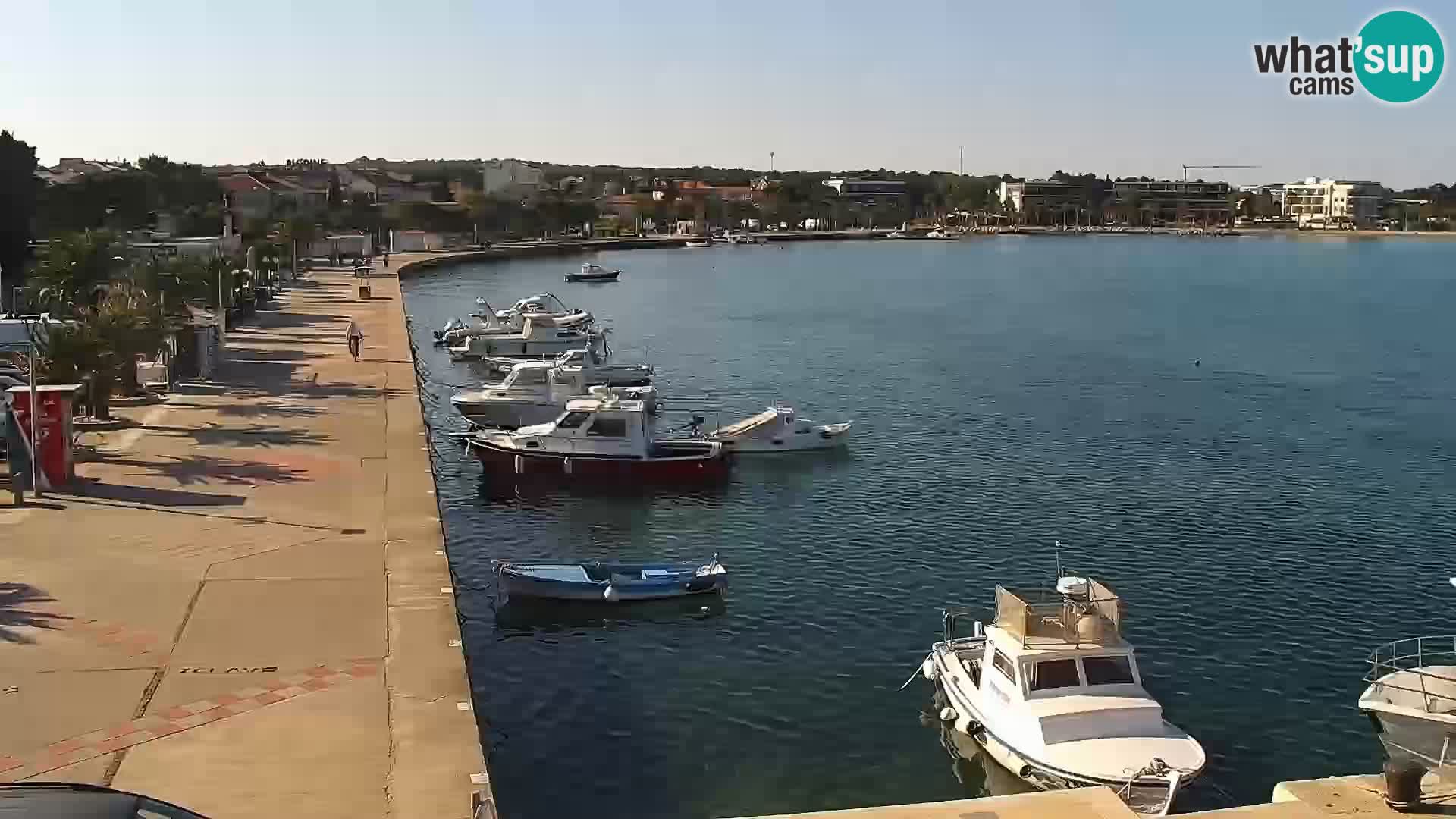 Webcam Novalja seaside promenade