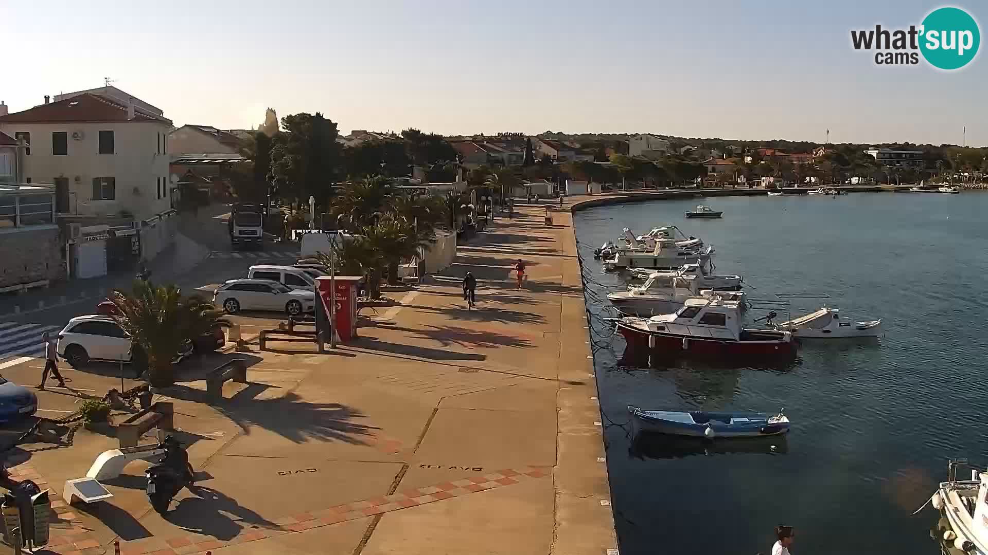 Webcam Novalja seaside promenade