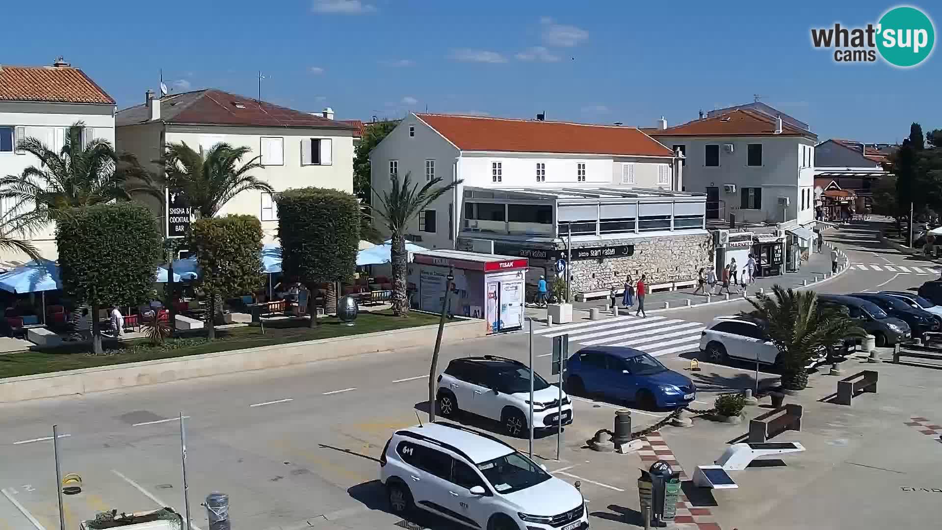 Webcam Novalja seaside promenade