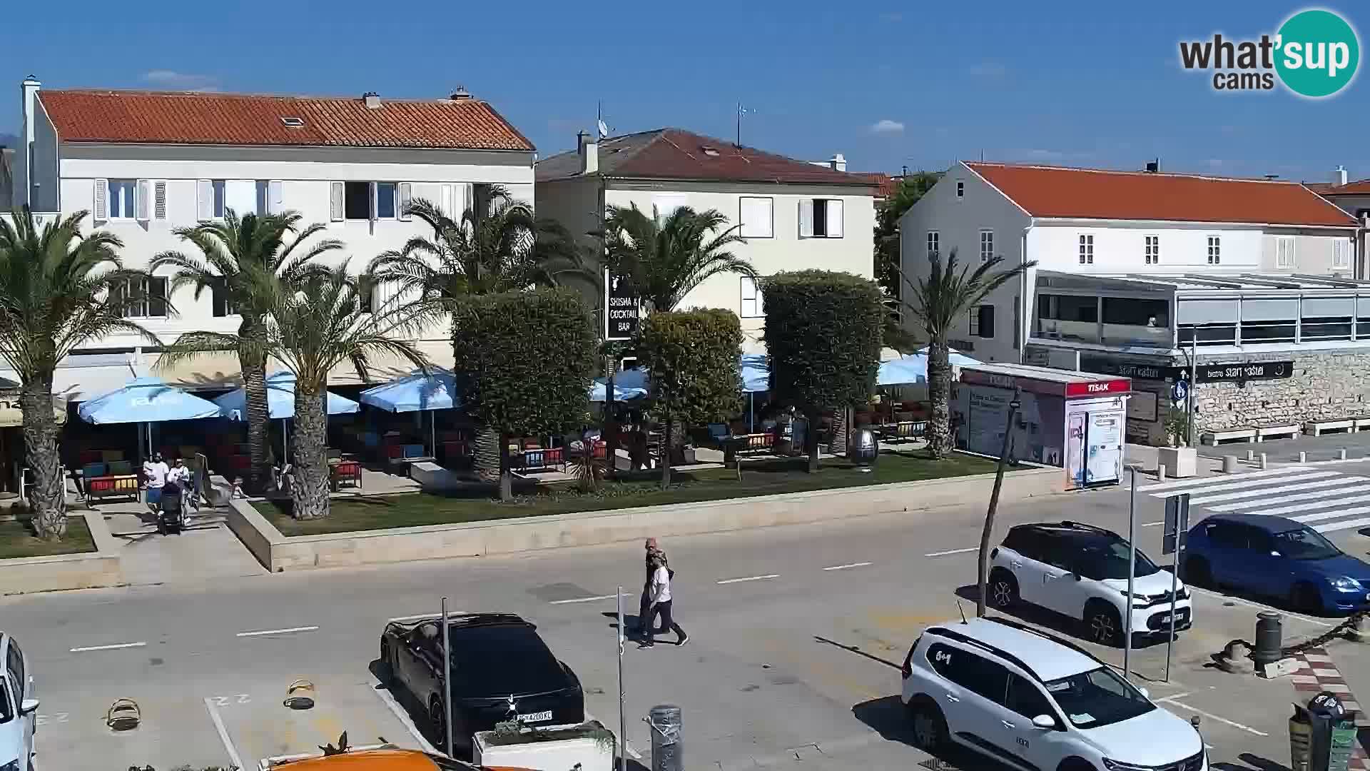 Web kamera Novalja promenada