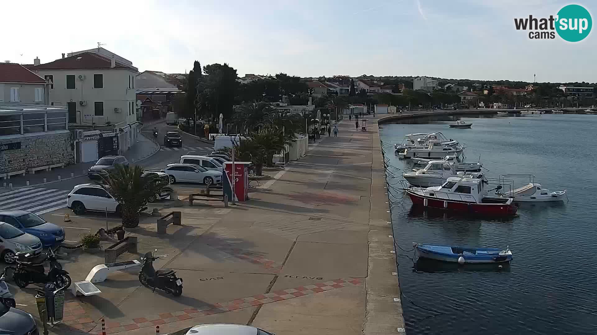 Web kamera Novalja promenada