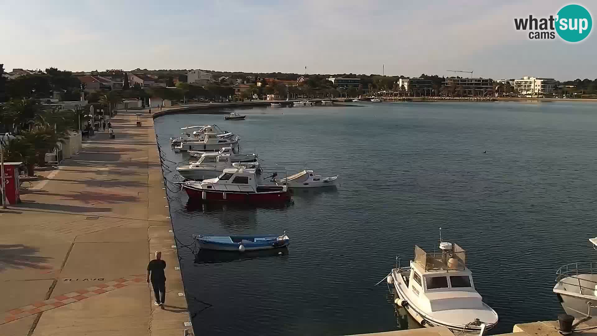 Webcam Novalja seaside promenade