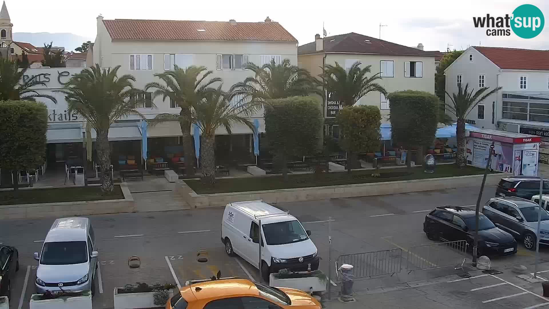 Web kamera Novalja promenada