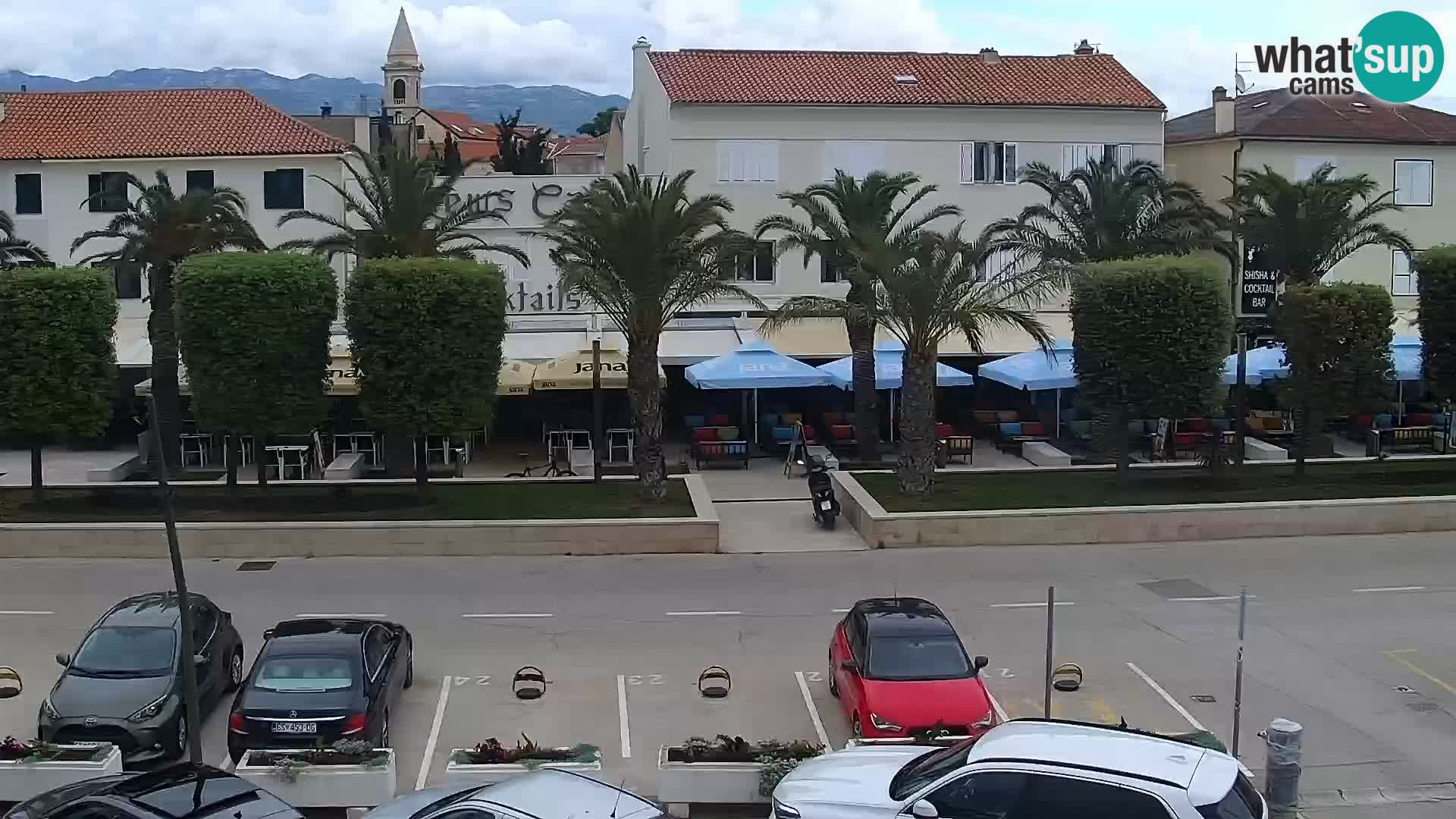 Web kamera Novalja promenada